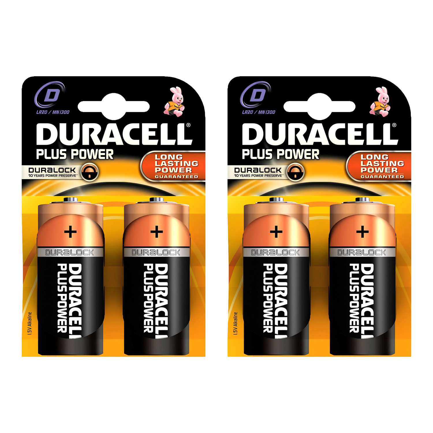 Pilas D Duracell Plus Power (set de 4) Pilas D Duracell Plus Power (set de 4)