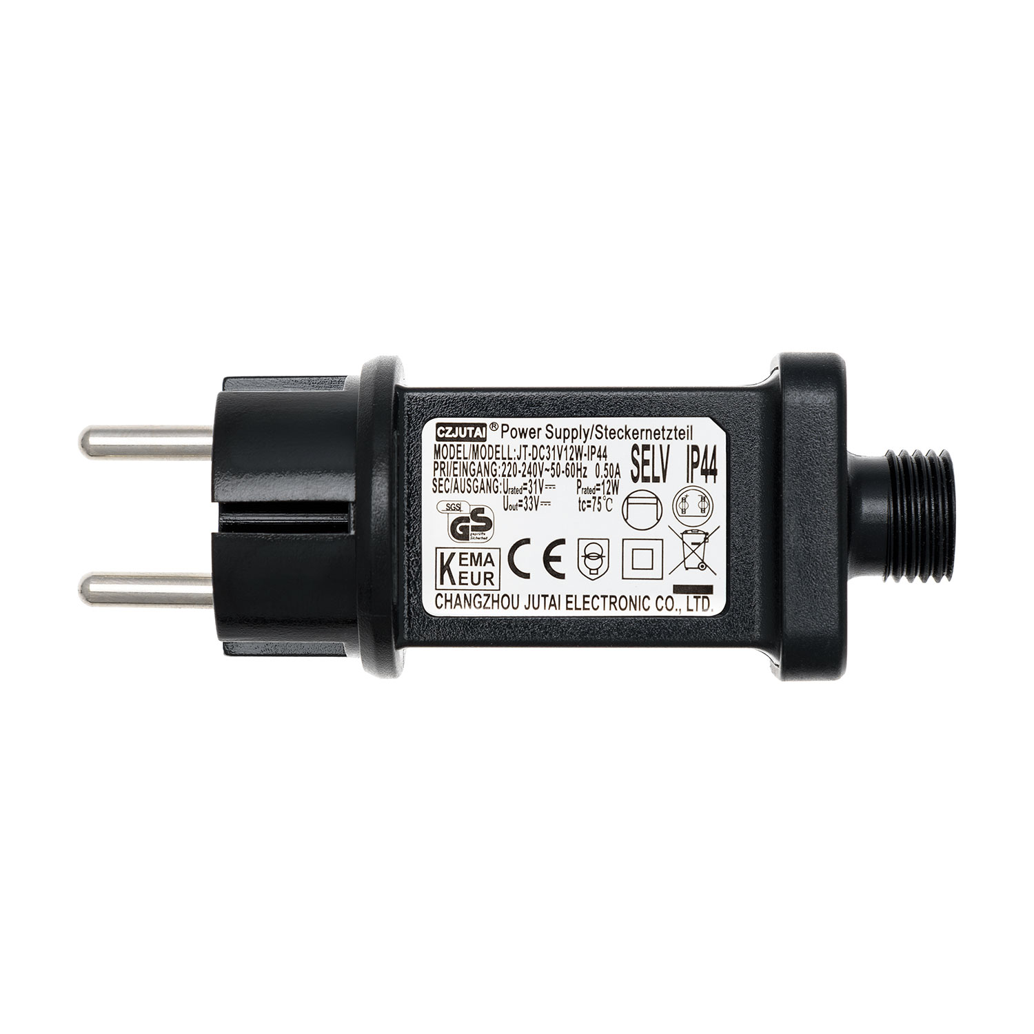 Transformateur pour lumières décoratives,  31 Volt DC, Max 12 Watt Transformateur pour lumières décoratives,  31 Volt DC, Max 12 Watt
