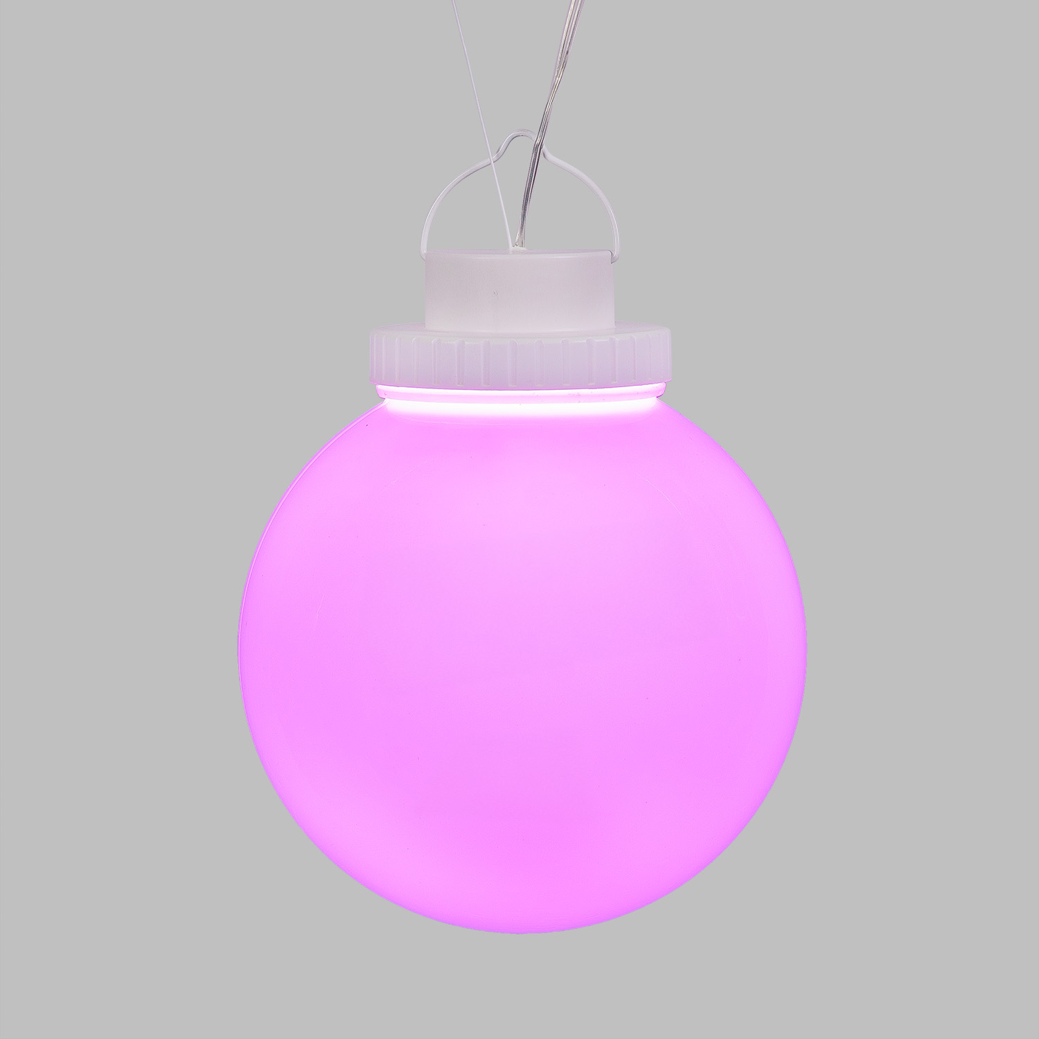 Color Light Ball Ø 20 cm, Connect ProLine 36V, RGB- und Warmweiß-LEDs, transparentes Kabel 10