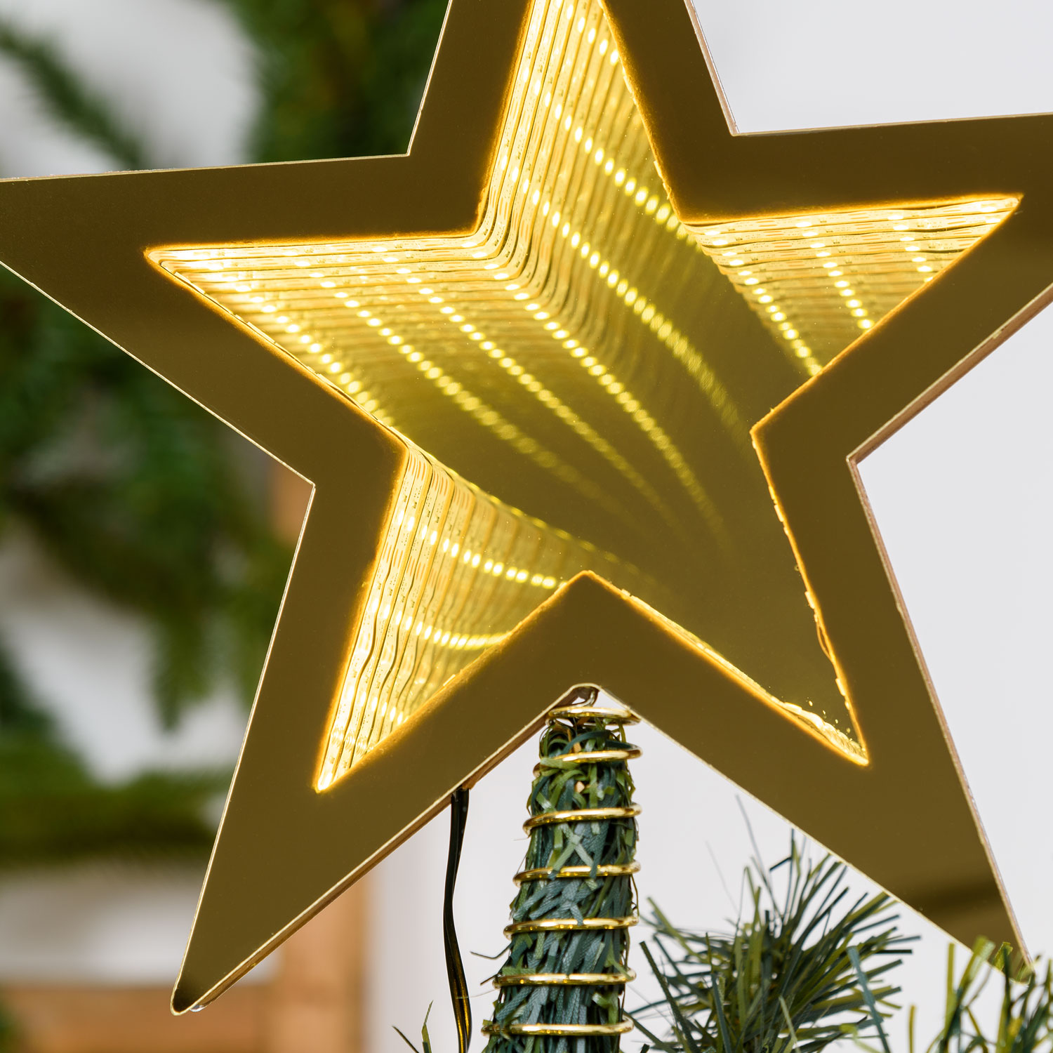 Cimier étoile Ø 25 cm, led blanc chaud traditionnel 2 Cimier étoile Ø 25 cm, led blanc chaud traditionnel 2