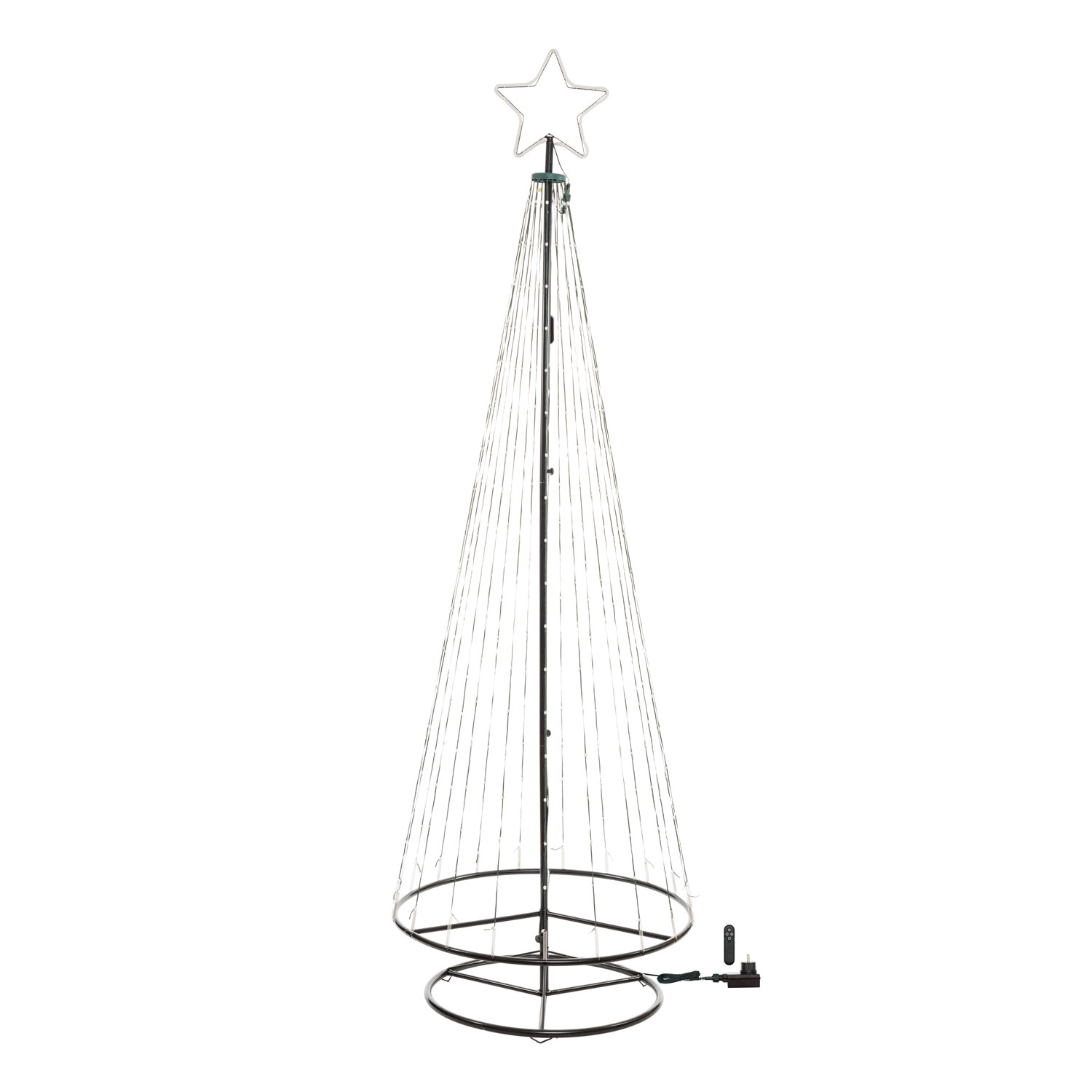 Albero conico ripiegabile h 240 cm, pixel led RGB cambiacolore 10 Albero conico ripiegabile h 240 cm, pixel led RGB cambiacolore 10