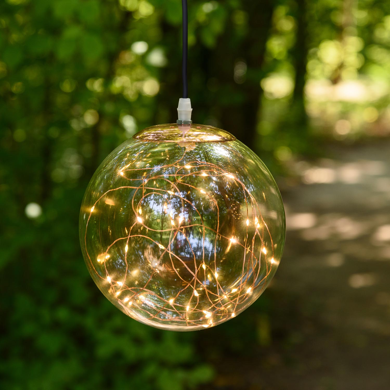 Lampada vintage a sfera con microled bianco caldo, Ø 20 cm 3 Lampada vintage a sfera con microled bianco caldo, Ø 20 cm 3