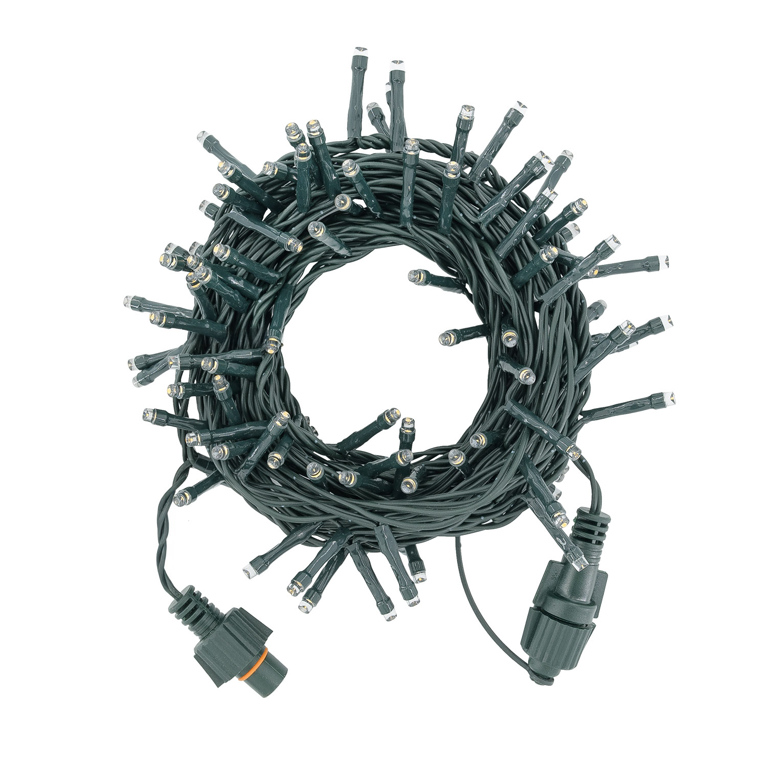 Catena Connect+ 8 m, 160 led bianco caldo, cavo verde, prolungabile 3