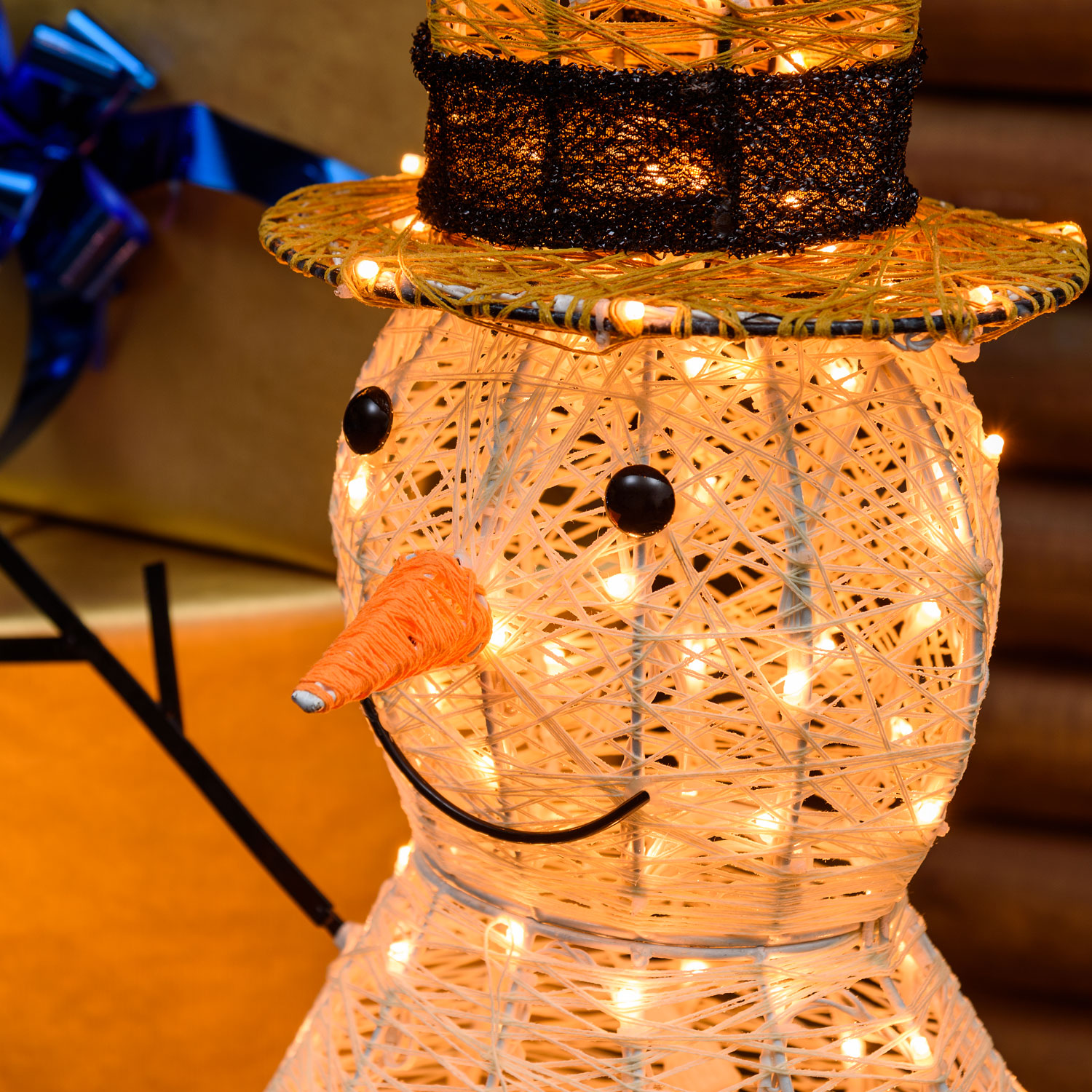 h 70 cm 160 Traditional Warm White LEDs Cream & Brown Snowman 3D Lights 2 h 70 cm 160 Traditional Warm White LEDs Cream & Brown Snowman 3D Lights 2