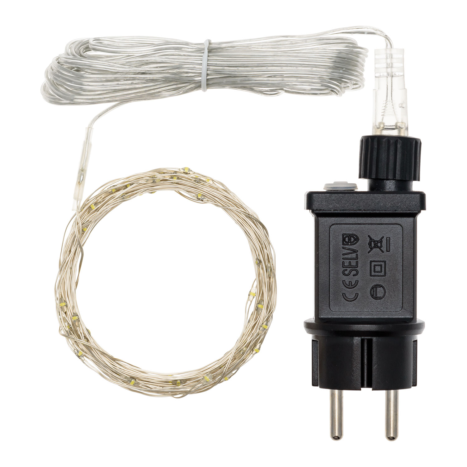 Catena argento 10 m, 200 microled bianco freddo 3 Catena argento 10 m, 200 microled bianco freddo 3