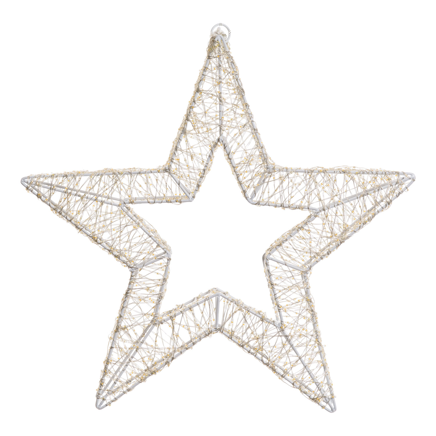 Stella Bianca 3D Ø 55 cm, microled bianco caldo e freddo, uso interno 5 Stella Bianca 3D Ø 55 cm, microled bianco caldo e freddo, uso interno 5