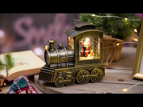 Locomotiva Trenino con glitter scintillante nell'acqua a batteria 2 Locomotiva Trenino con glitter scintillante nell'acqua a batteria 2