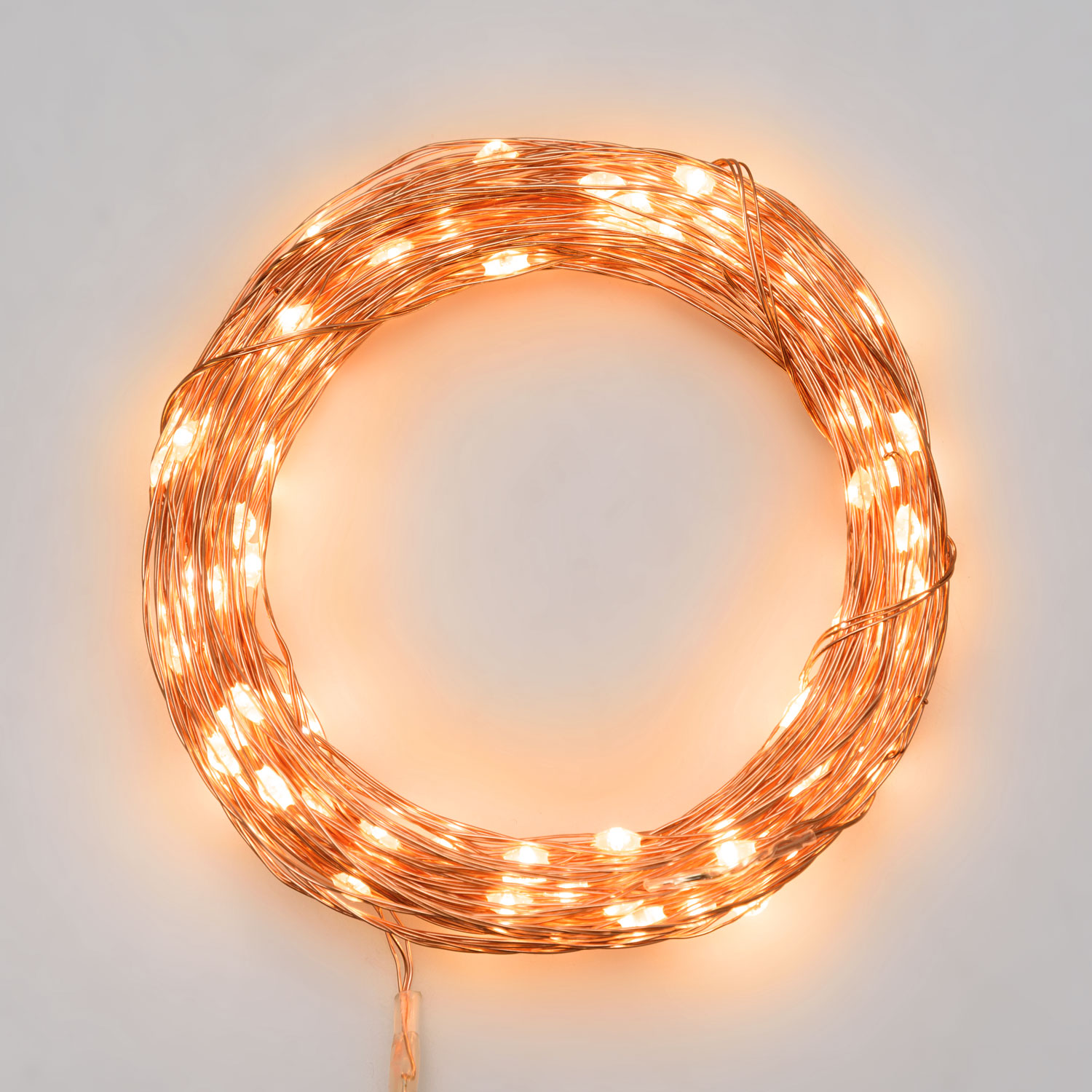 Batteriebetriebene Lichterkette 13,9 m, MicroLEDs extra warmweiß Batteriebetriebene Lichterkette 13,9 m, MicroLEDs extra warmweiß