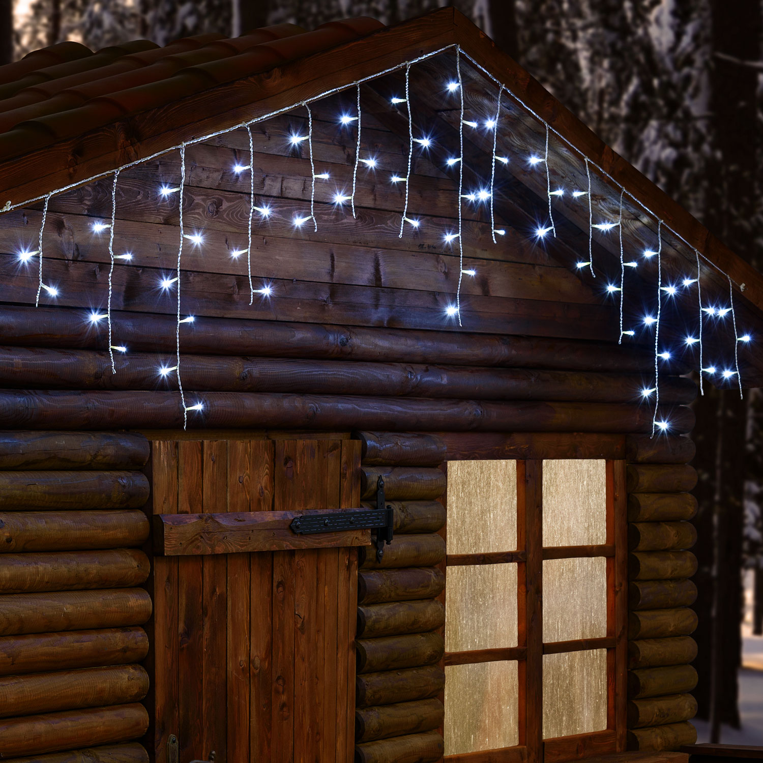3 x h. 0.7m, 60 White LEDs Icicle 3 x h. 0.7m, 60 White LEDs Icicle