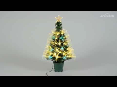 Weihnachtsbaum aus PVC mit nuancierten Glasfasern 70 cm, warmweiß und bunt 2 Weihnachtsbaum aus PVC mit nuancierten Glasfasern 70 cm, warmweiß und bunt 2