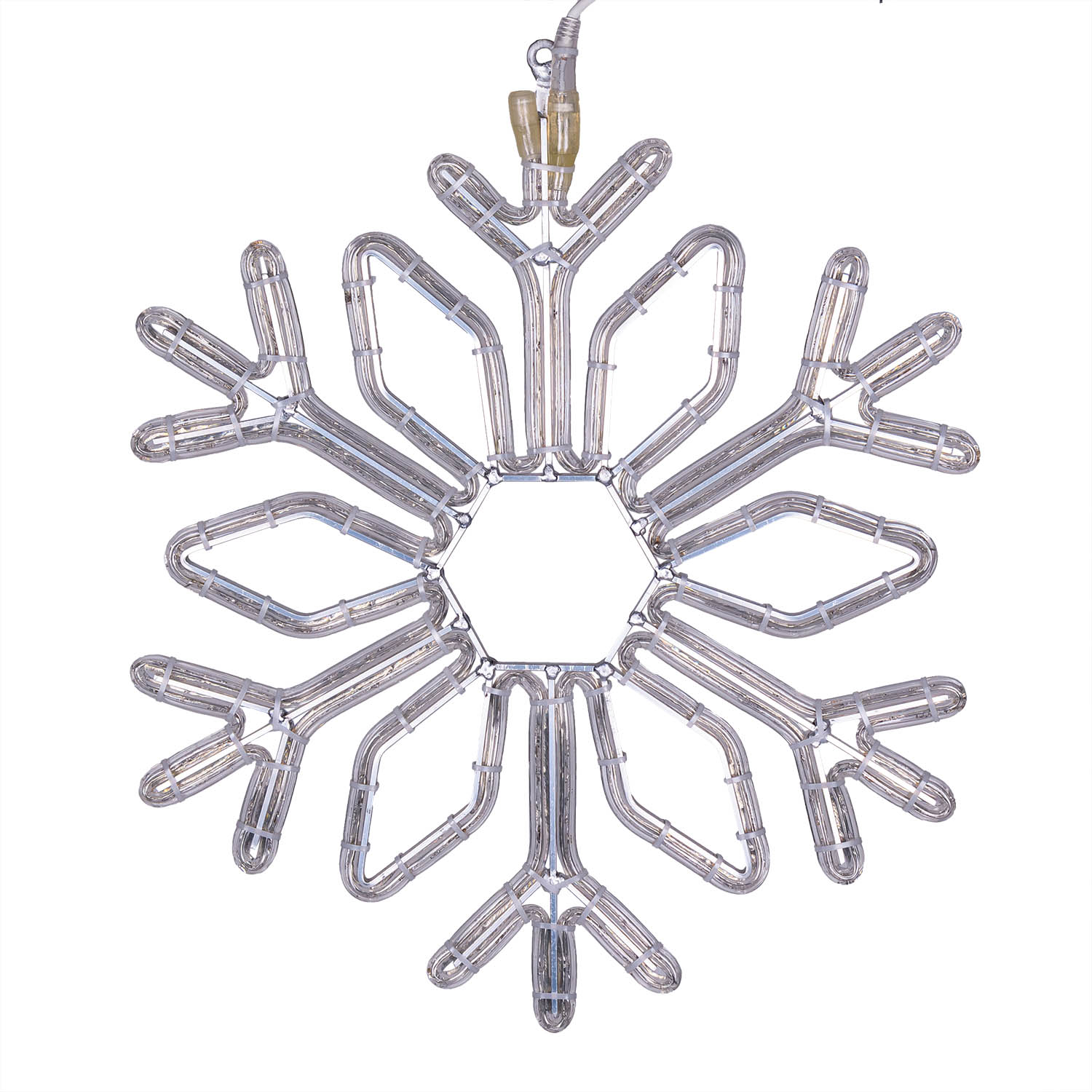 Rope Light Snowflake, 52 x h 60 cm, 244 warm white and cold white LEDs 4 Rope Light Snowflake, 52 x h 60 cm, 244 warm white and cold white LEDs 4