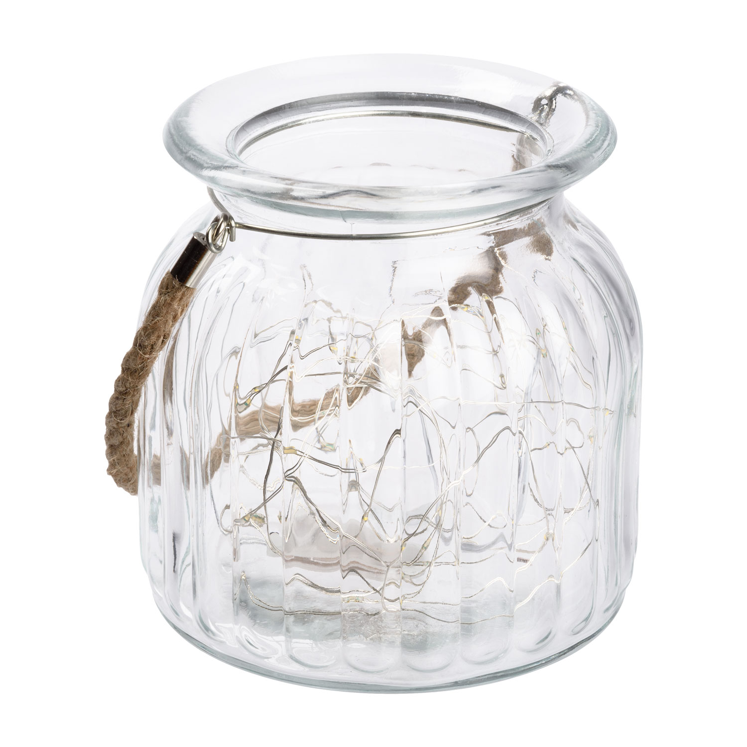 Vase en verre avec fil de lumière, 40 MicroLED blanc chaud 5 Vase en verre avec fil de lumière, 40 MicroLED blanc chaud 5