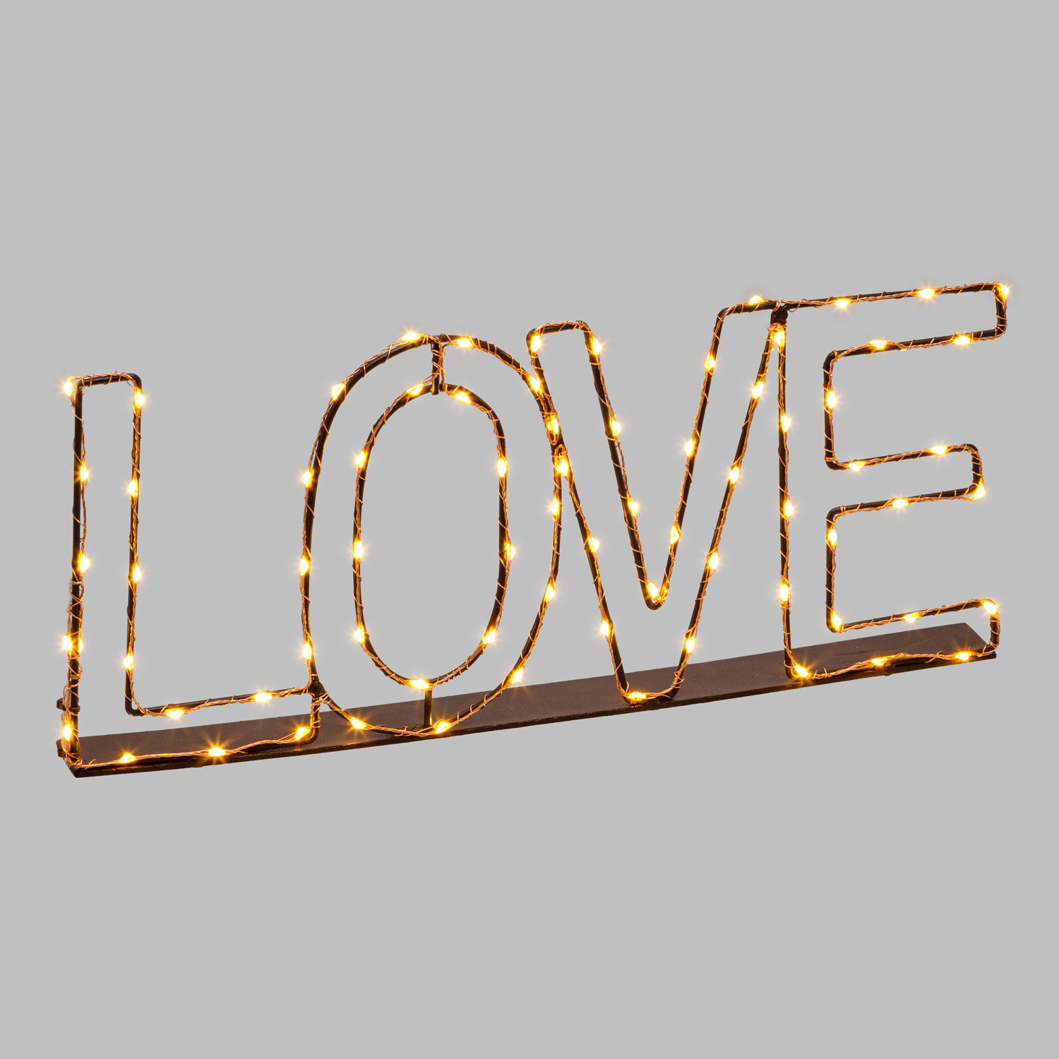 Leuchtschrift LOVE 36 x h 15 cm, 75 Micro LEDs warmweiß 4 Leuchtschrift LOVE 36 x h 15 cm, 75 Micro LEDs warmweiß 4