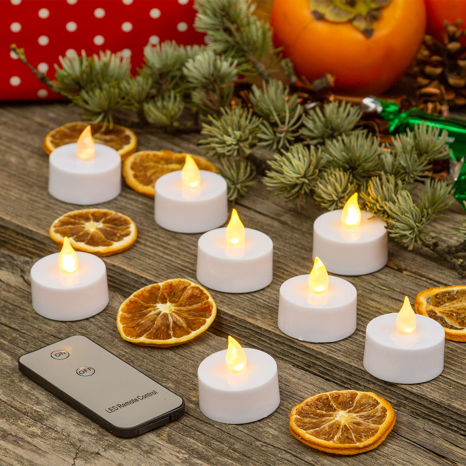 8 LED-Teelichter mit Batterie, warmweiß 7 8 LED-Teelichter mit Batterie, warmweiß 7