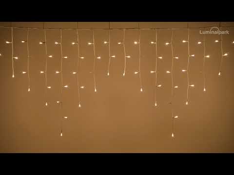 Eisregen-Lichterkette 4,2 x h 0,7 m, 186 LEDs warmweiß 2 Eisregen-Lichterkette 4,2 x h 0,7 m, 186 LEDs warmweiß 2