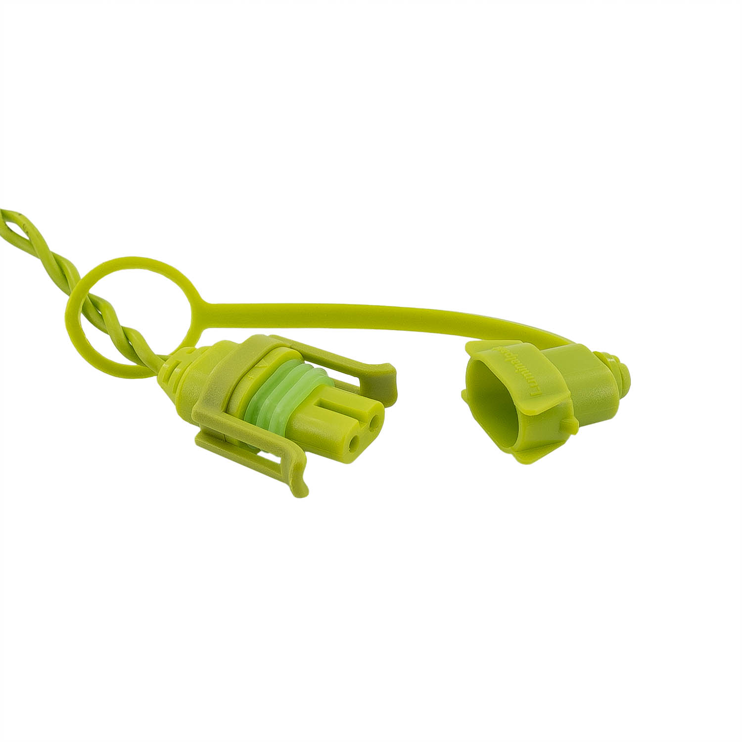 Green Wall Light String Light, 3.15 m, 16 Warm White Dual Color MaxiLEDs, Light Green Cable, Extendable 2