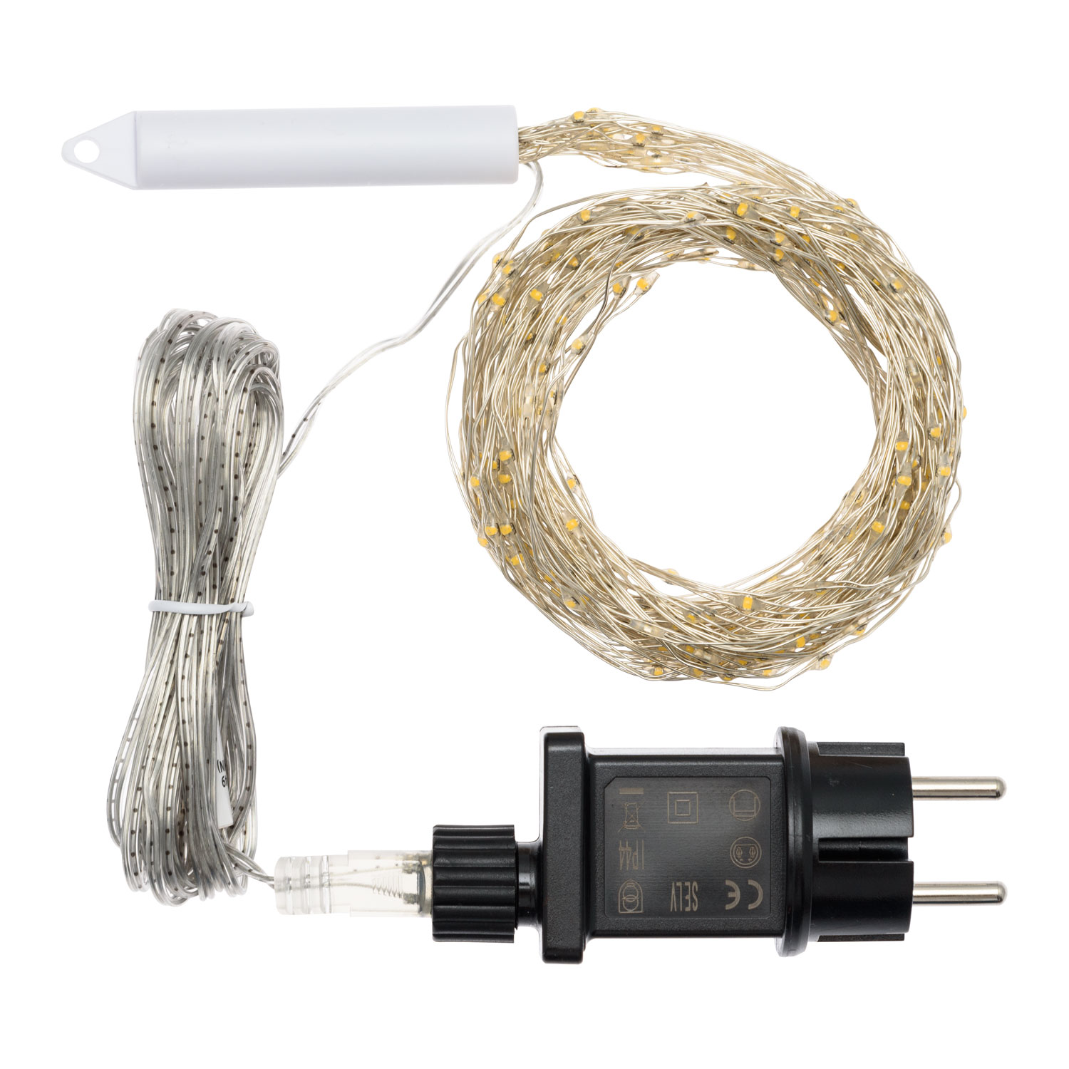Cascata di luci 1 m, 300 microled bianco caldo 2