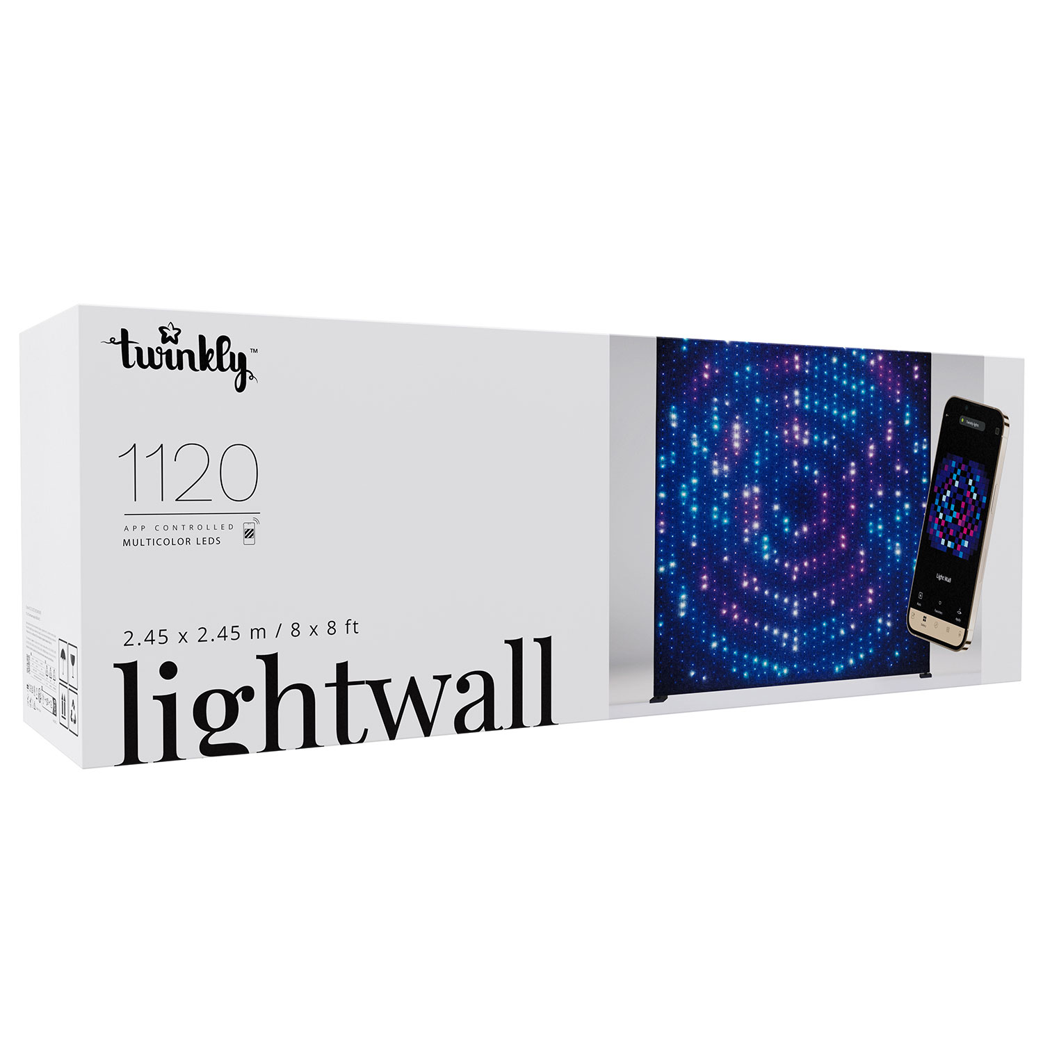 Toile de fond lumineux LED RGB Twinkly Lightwall, 2,5 x h. 2,7 m 5 Toile de fond lumineux LED RGB Twinkly Lightwall, 2,5 x h. 2,7 m 5