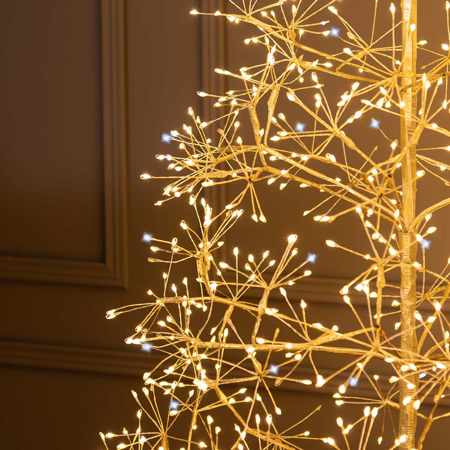 Albero Champagne RICCO, h 1,2 m, 1000 microled bianco caldo e bianco freddo, uso interno 6 Albero Champagne RICCO, h 1,2 m, 1000 microled bianco caldo e bianco freddo, uso interno 6
