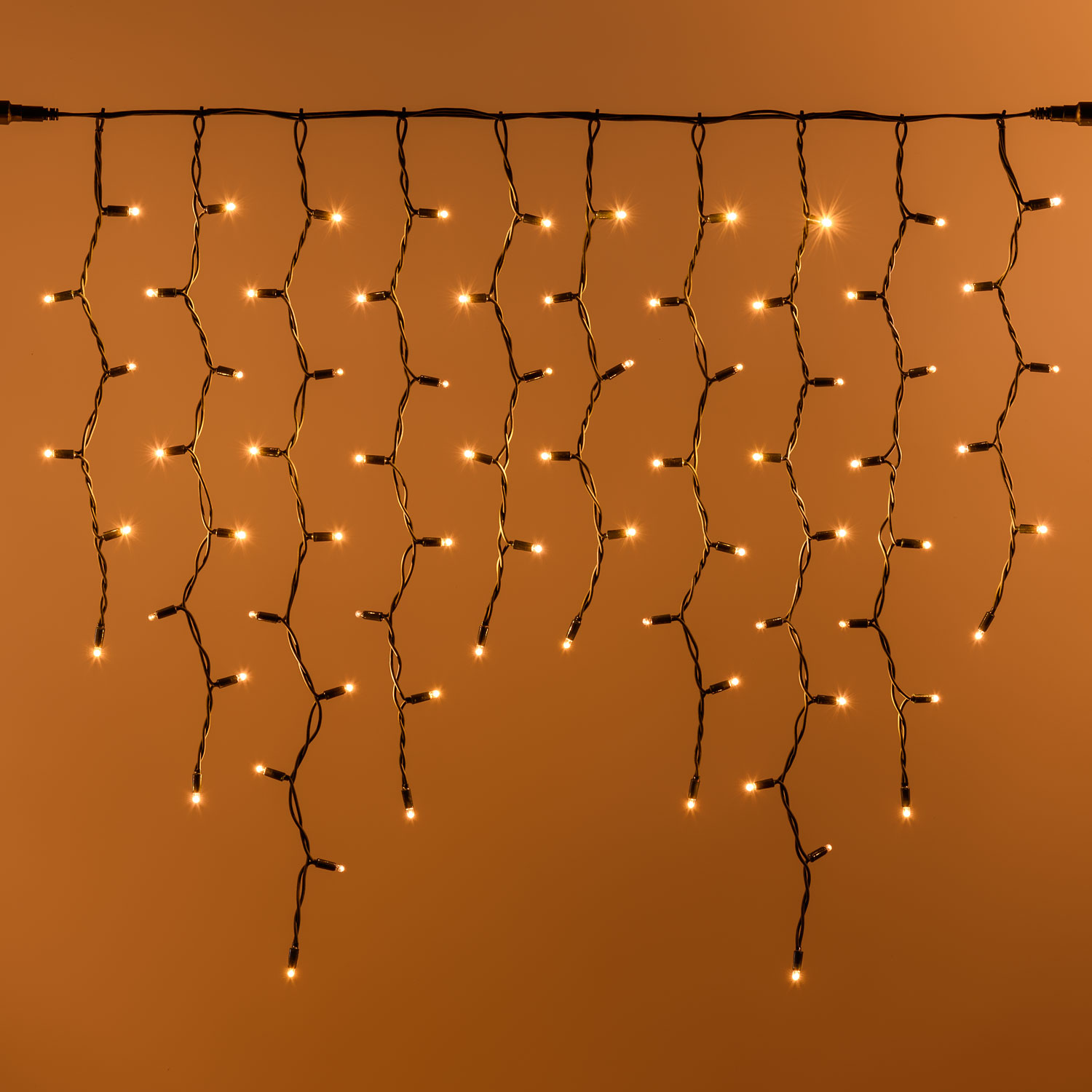 3 x h. 0.9m 228 Warm White Maxiled Connectable Icicle Lights, IP67 3 x h. 0.9m 228 Warm White Maxiled Connectable Icicle Lights, IP67