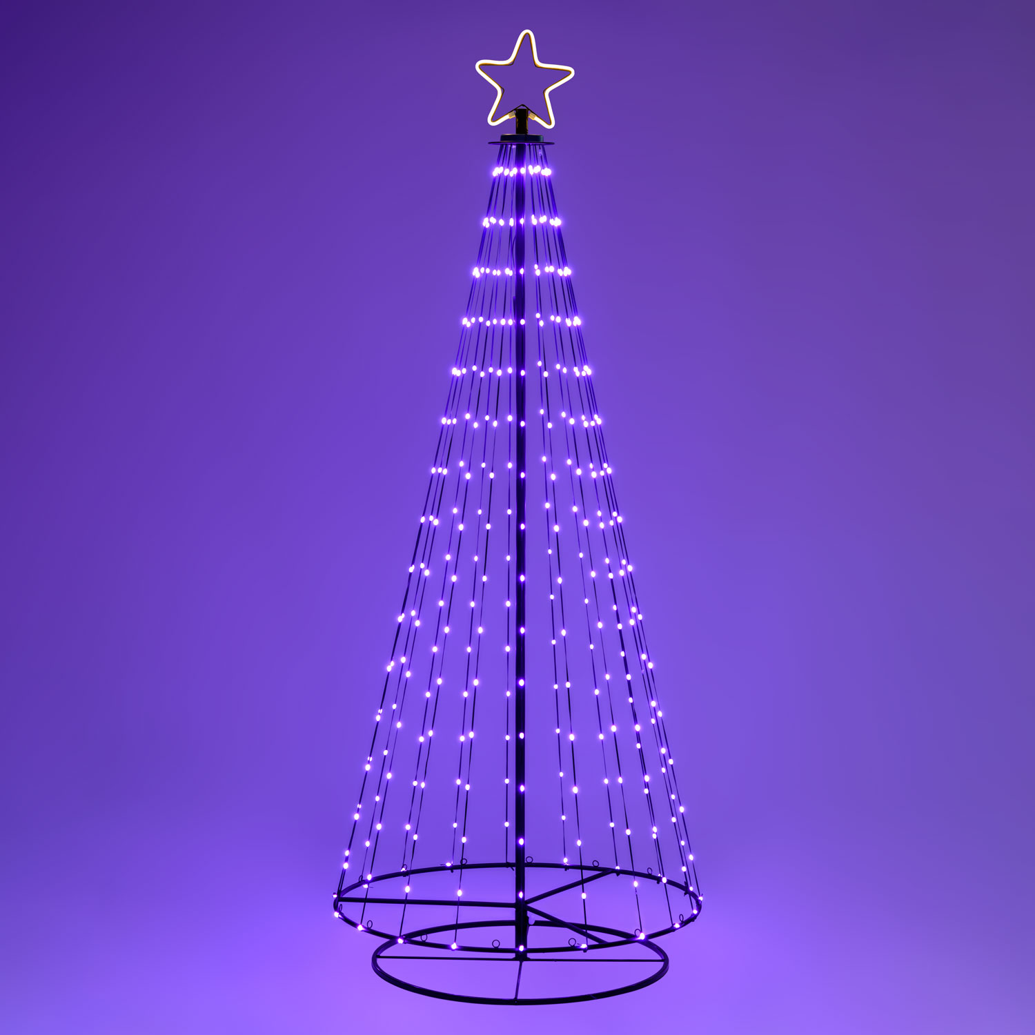 h 200 cm, 304 LEDs, Foldable Conical Christmas Tree 10 h 200 cm, 304 LEDs, Foldable Conical Christmas Tree 10