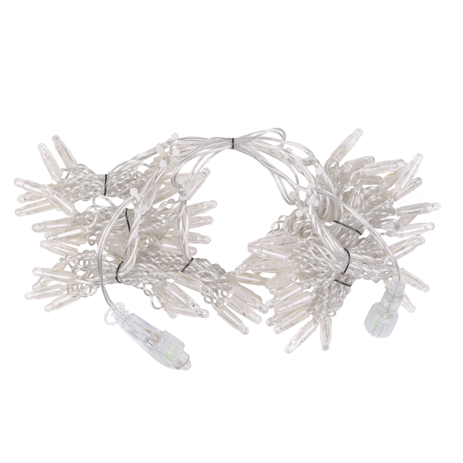 1 x h 1 m Warm White Connect ProLine 36V Dual Color Flashing Curtain Lights, 80 maxiLEDs, transparent cable 3