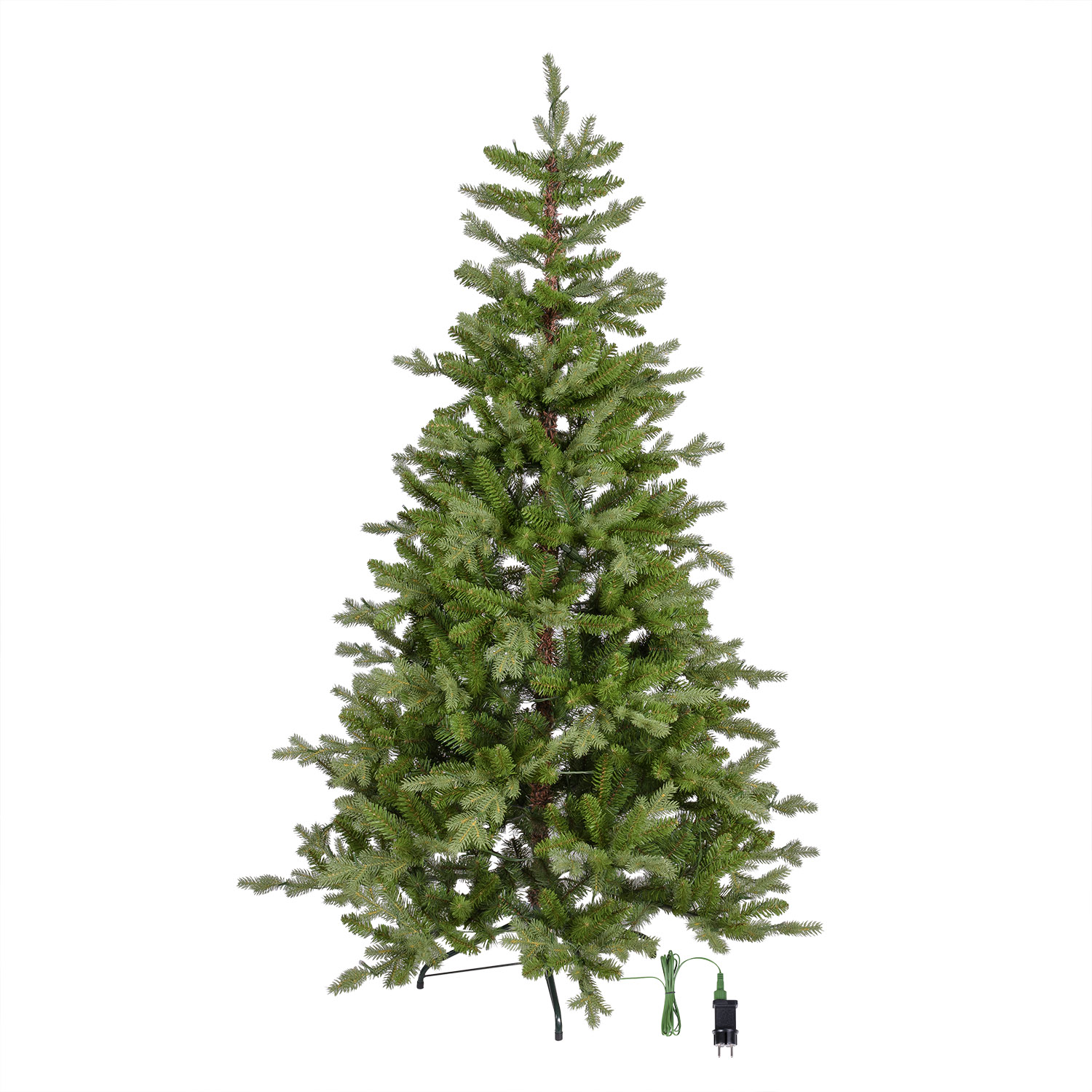 Albero Alpino in finto pino 180 cm, 360 led integrati bianco caldo 5