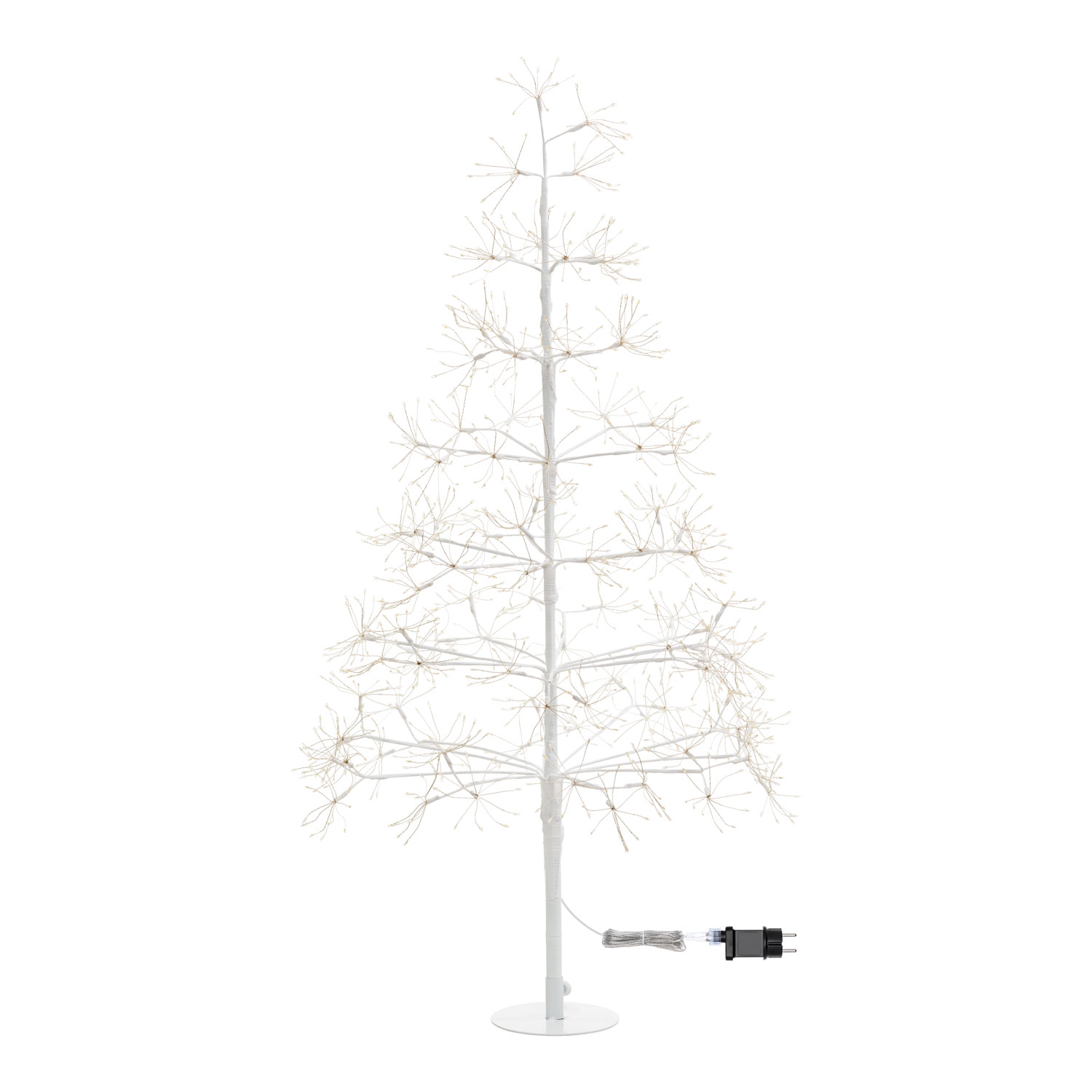White RICCO Tree, h 1,2 cm, 1000 Warm White MicroLEDs, Indoor Use 4 White RICCO Tree, h 1,2 cm, 1000 Warm White MicroLEDs, Indoor Use 4