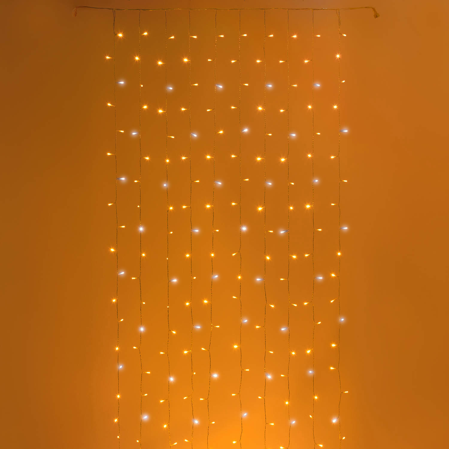 Tenda Connect+ 1 x h 2,5 m, 250 led bianco caldo e bianco freddo, cavo trasparente, prolungabile 3