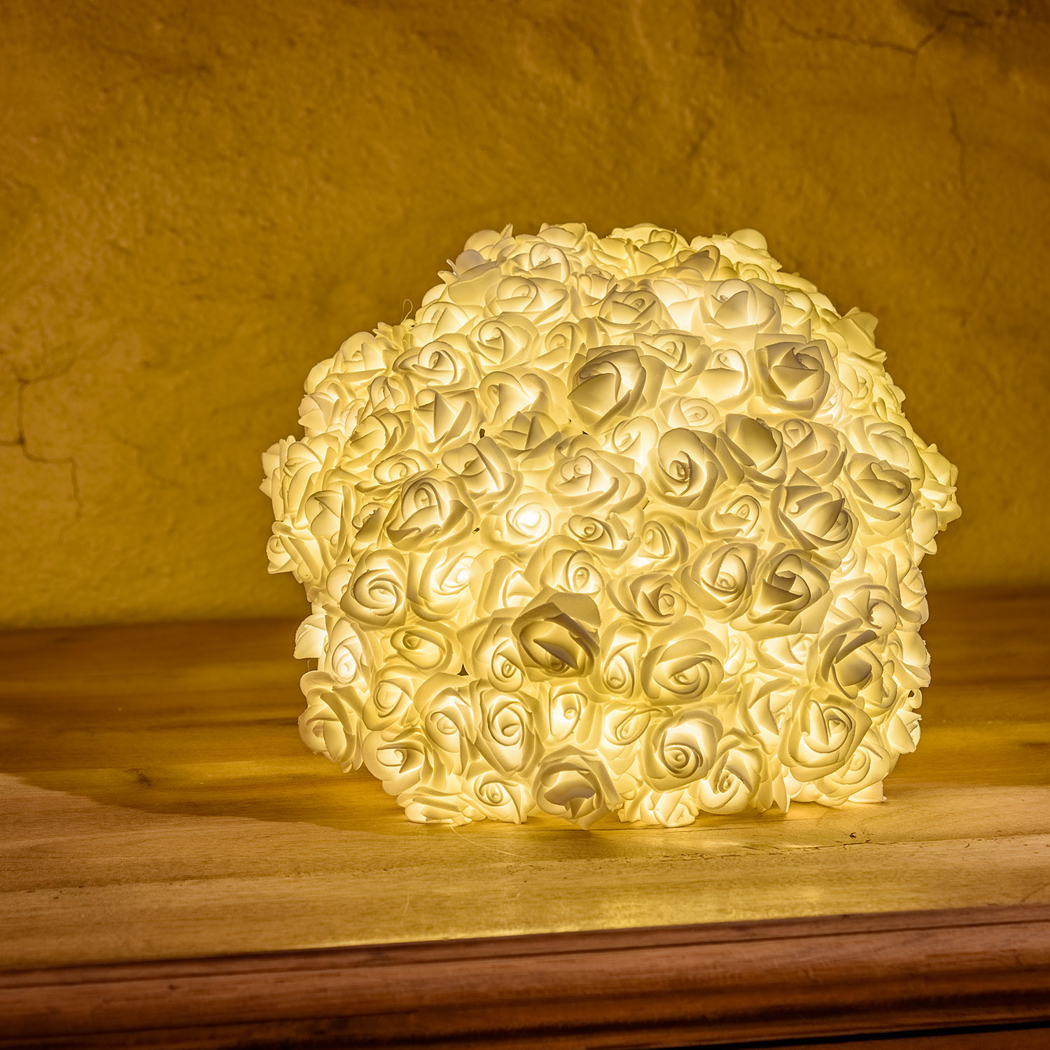 Rosenbouquet mit warmweißen LEDs (30 cm) 6 Rosenbouquet mit warmweißen LEDs (30 cm) 6