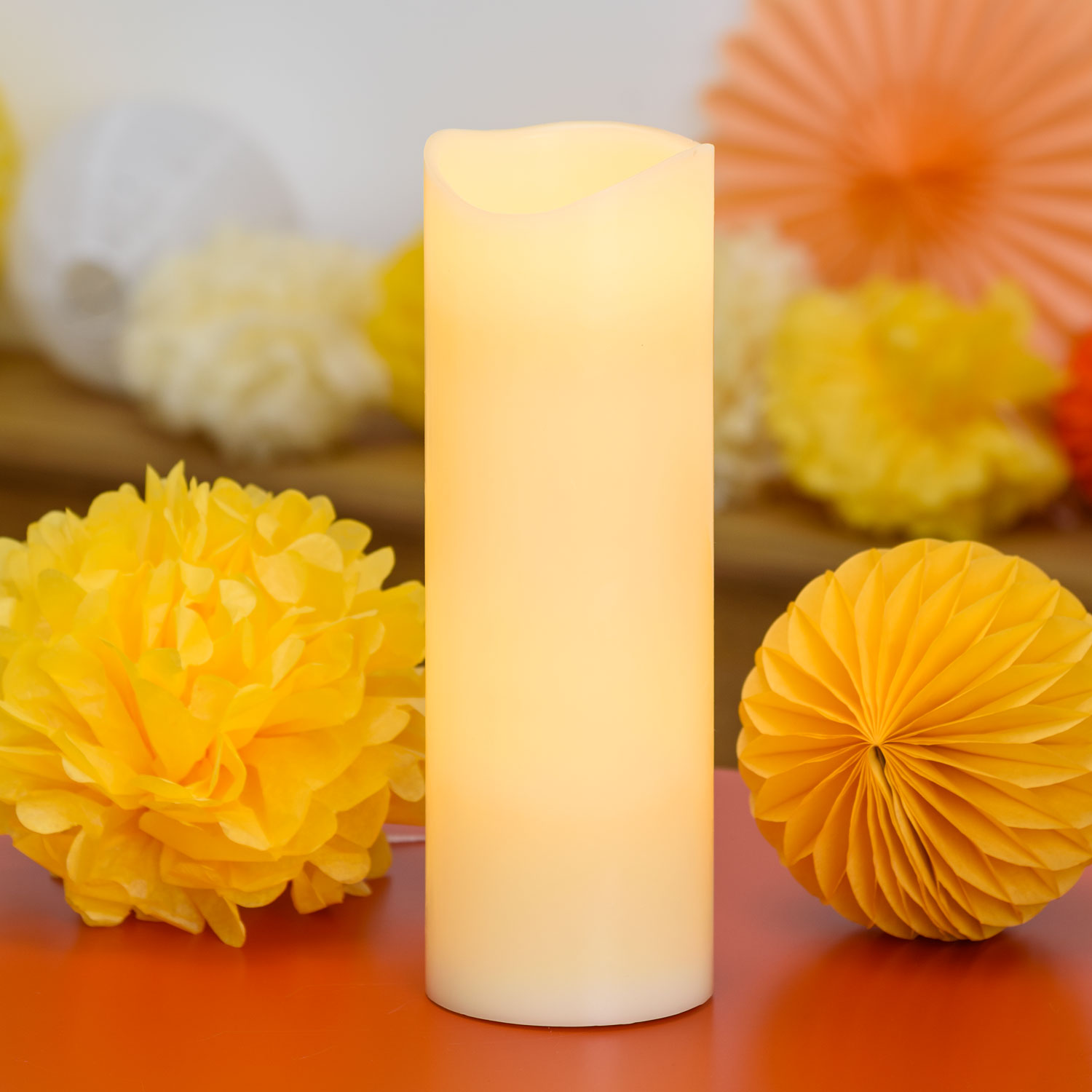 Candela Rustic Avorio 30 cm, led bianco caldo Candela Rustic Avorio 30 cm, led bianco caldo