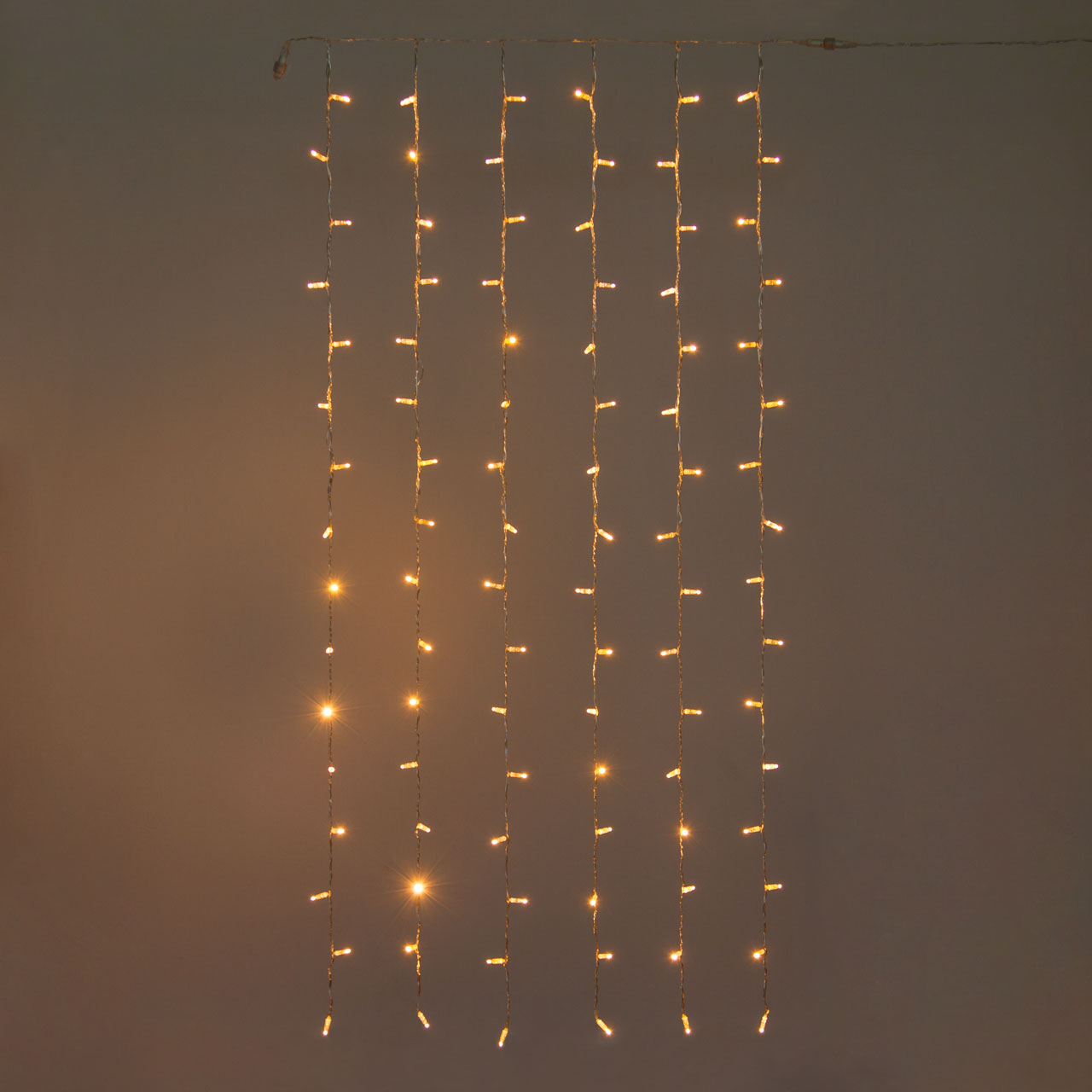 Lichtervorhang 1 x h 2 m, 96 Maxi LEDs warmweiß, transparentes Kabel, erweiterbar 7 Lichtervorhang 1 x h 2 m, 96 Maxi LEDs warmweiß, transparentes Kabel, erweiterbar 7