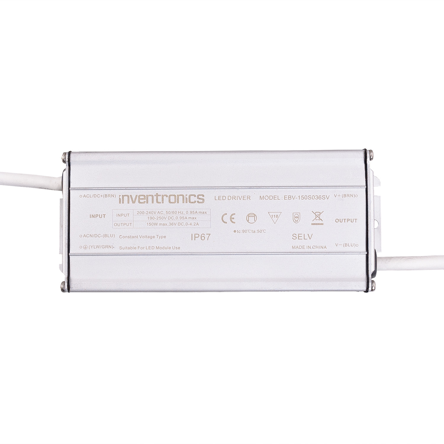 Trasformatore Connect ProLine 36V fino a 258 pannelli, 150 Watt, cavo bianco 6