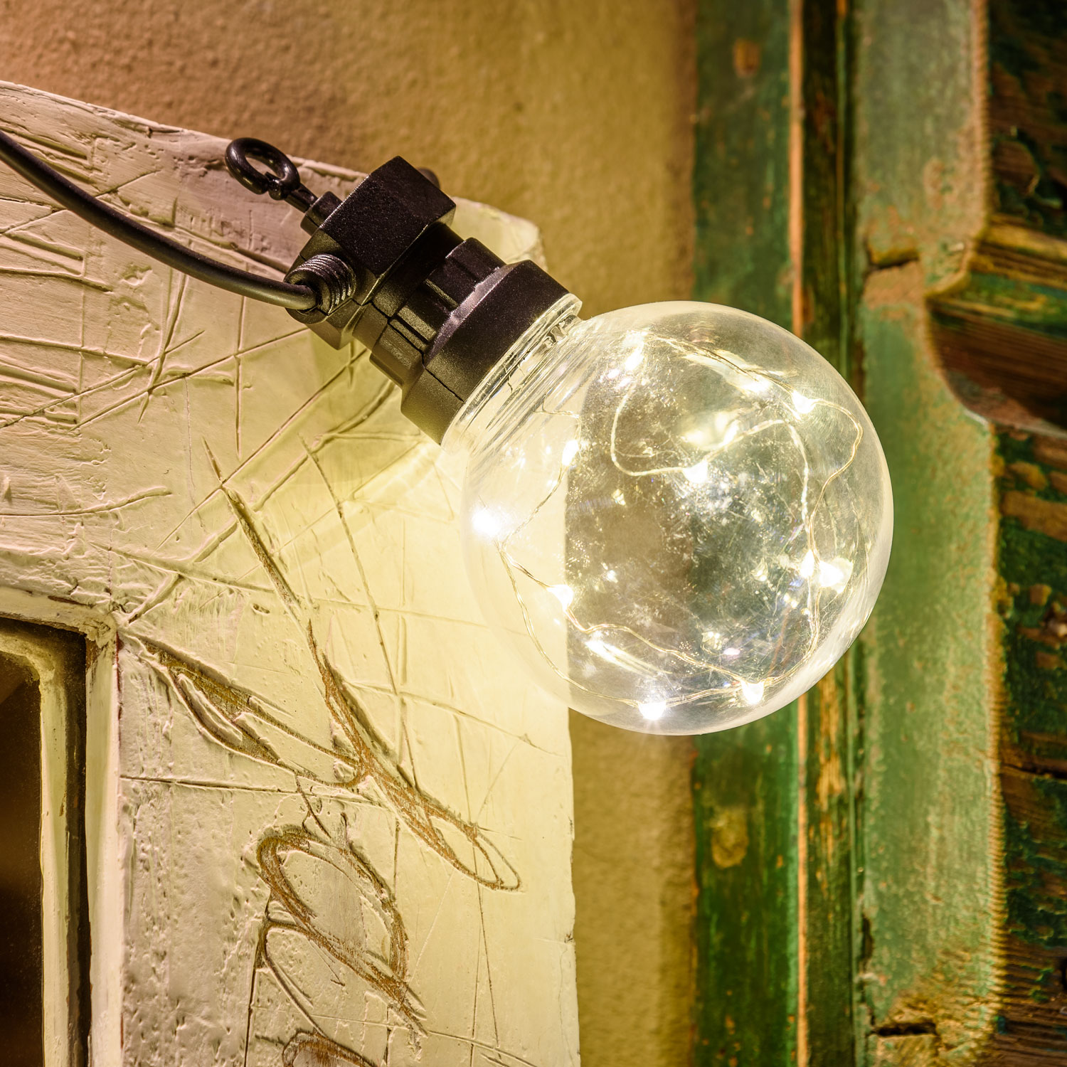 Guirlande Party 5 m, 10 ampoules avec microled blanc chaud 8 Guirlande Party 5 m, 10 ampoules avec microled blanc chaud 8