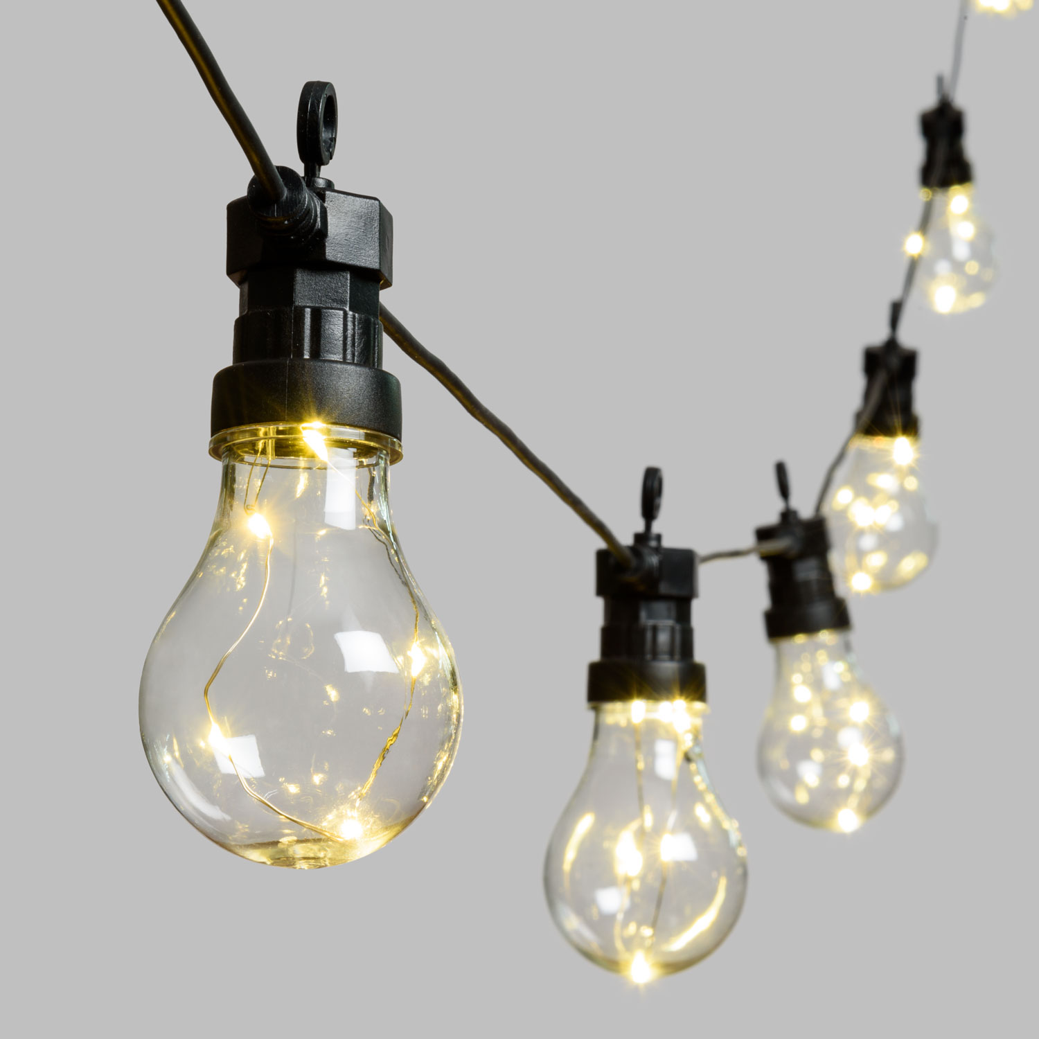 Guirlande 10 ampoules vintage led blanc chaud, Ø 60 mm 5 Guirlande 10 ampoules vintage led blanc chaud, Ø 60 mm 5