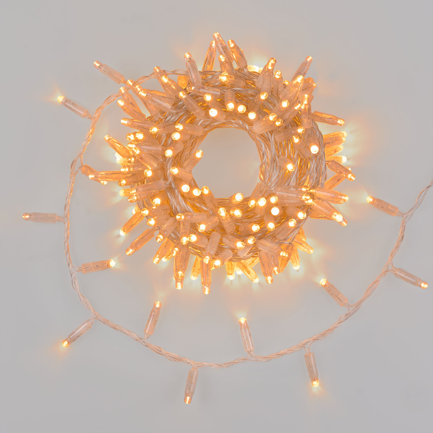 Lichterkette Connect ProLine 36V, 12 m, 240 Maxiled warmweiß, transparentes Kabel, erweiterbar Lichterkette Connect ProLine 36V, 12 m, 240 Maxiled warmweiß, transparentes Kabel, erweiterbar