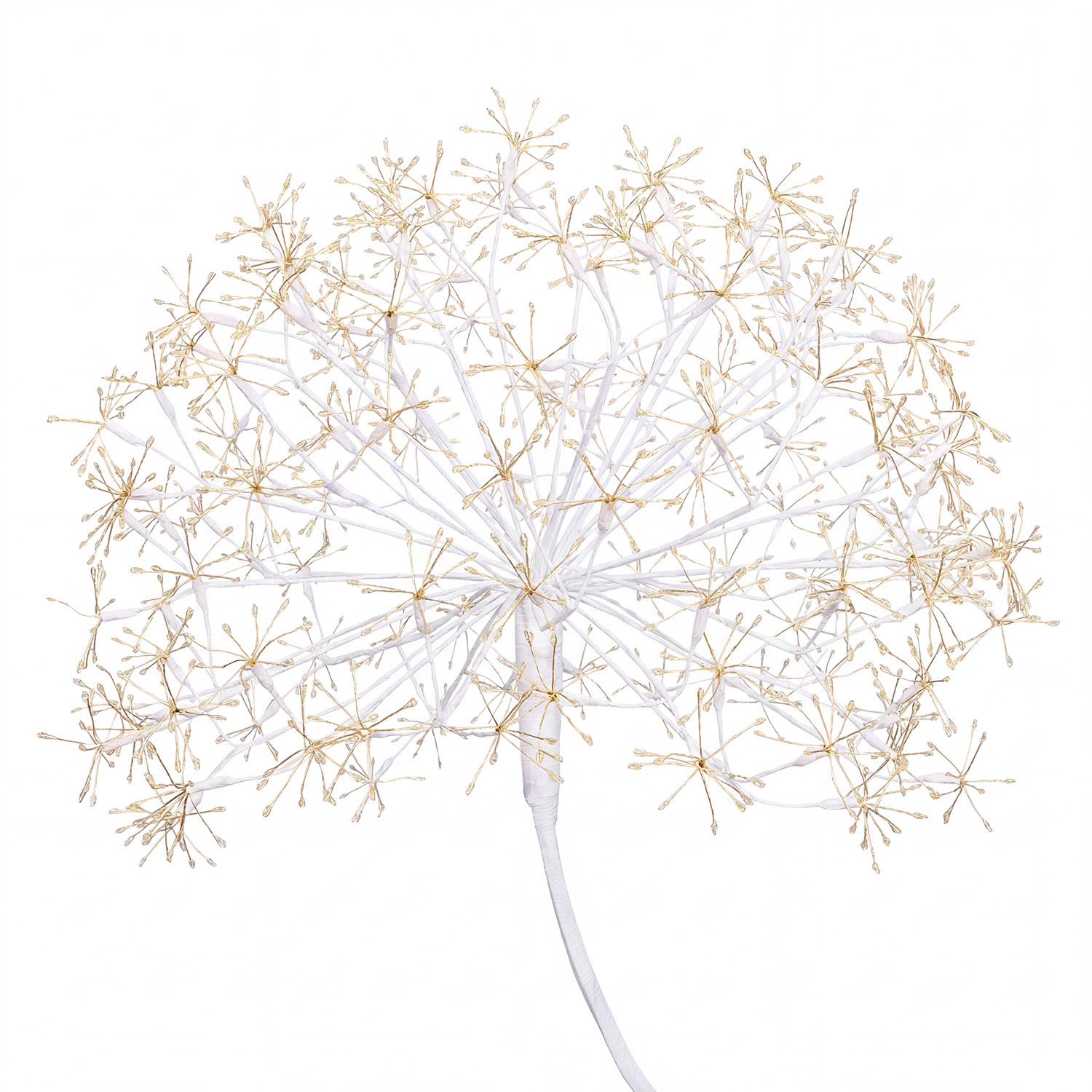 Albero Ramo sfera RICCO bianco, h 160 cm, 1350 microled bianco caldo, uso interno 3