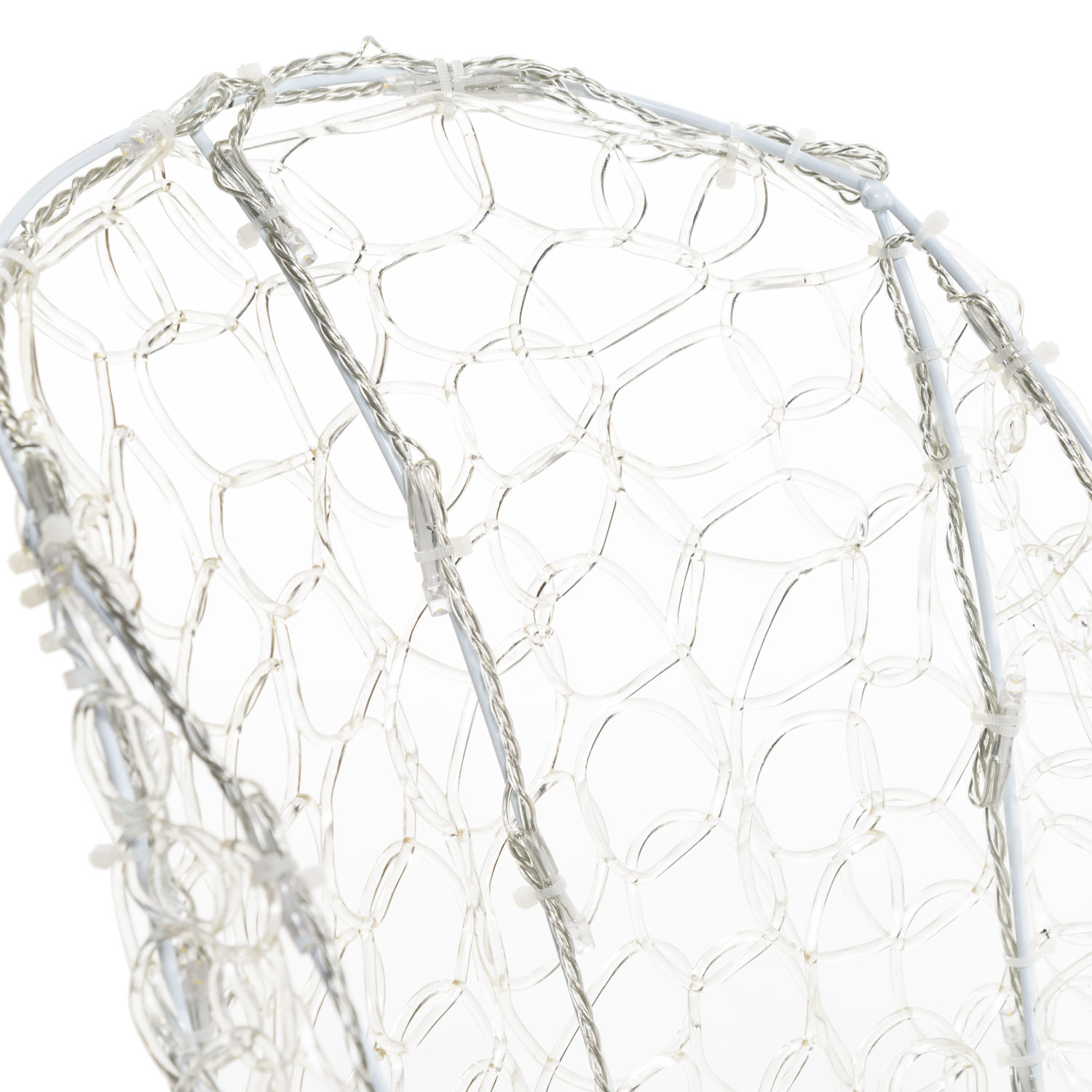 Reno con trineo 3D acrílico transparente, h. 90 cm, led blanco cálido 4 Reno con trineo 3D acrílico transparente, h. 90 cm, led blanco cálido 4