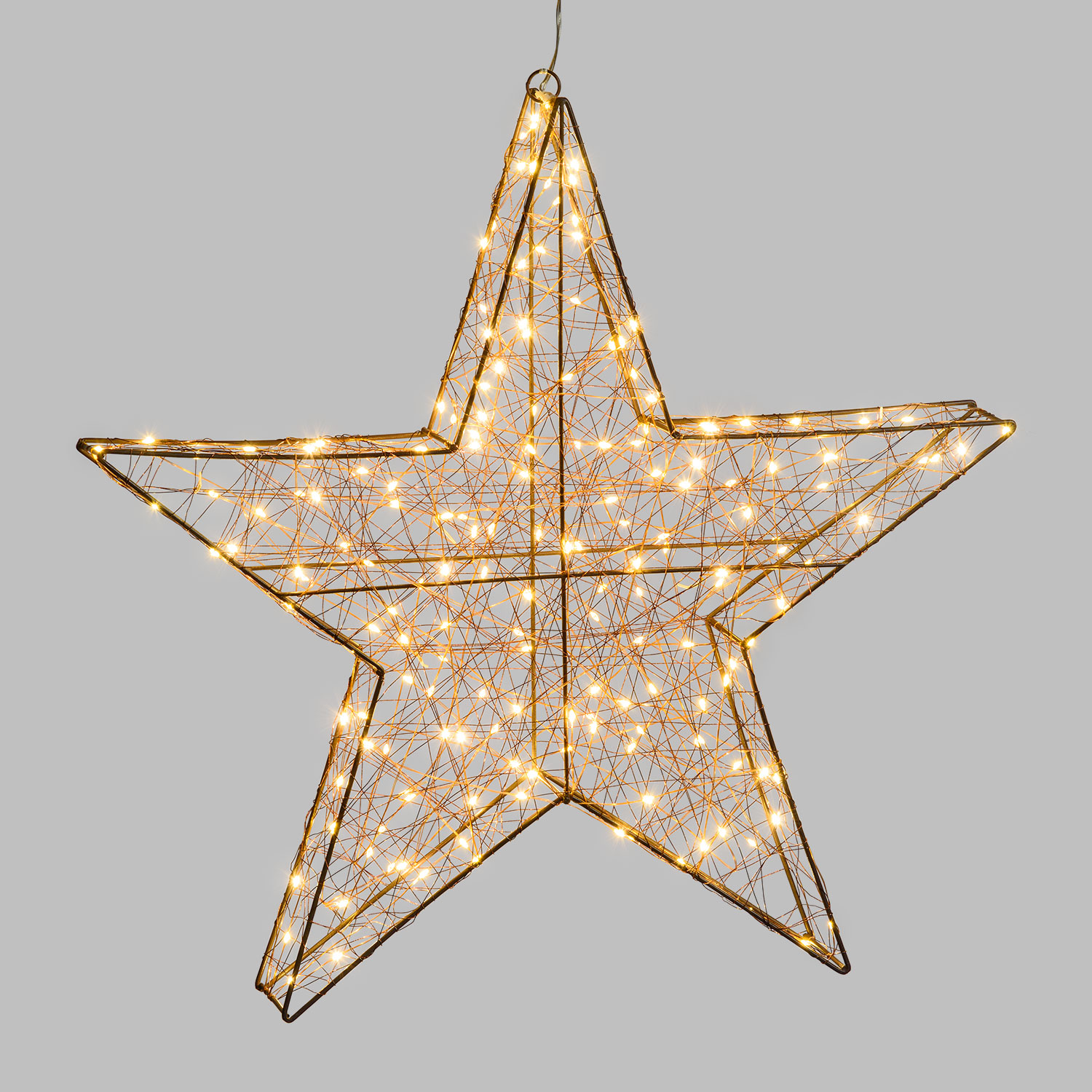 Étoile 3D en métal marron, 180 microled blanc chaud 5 Étoile 3D en métal marron, 180 microled blanc chaud 5