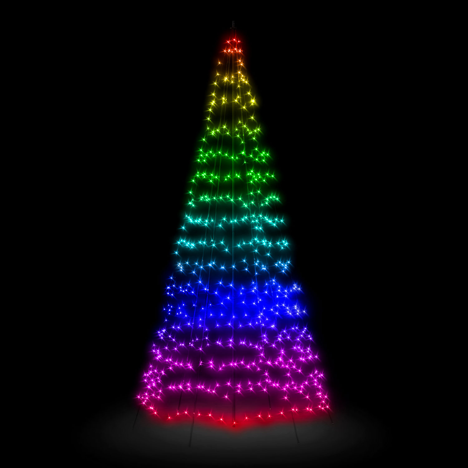 Árbol Twinkly Light Tree 450 led RGB y Blanco cálido, h. 3 metros 3 Árbol Twinkly Light Tree 450 led RGB y Blanco cálido, h. 3 metros 3