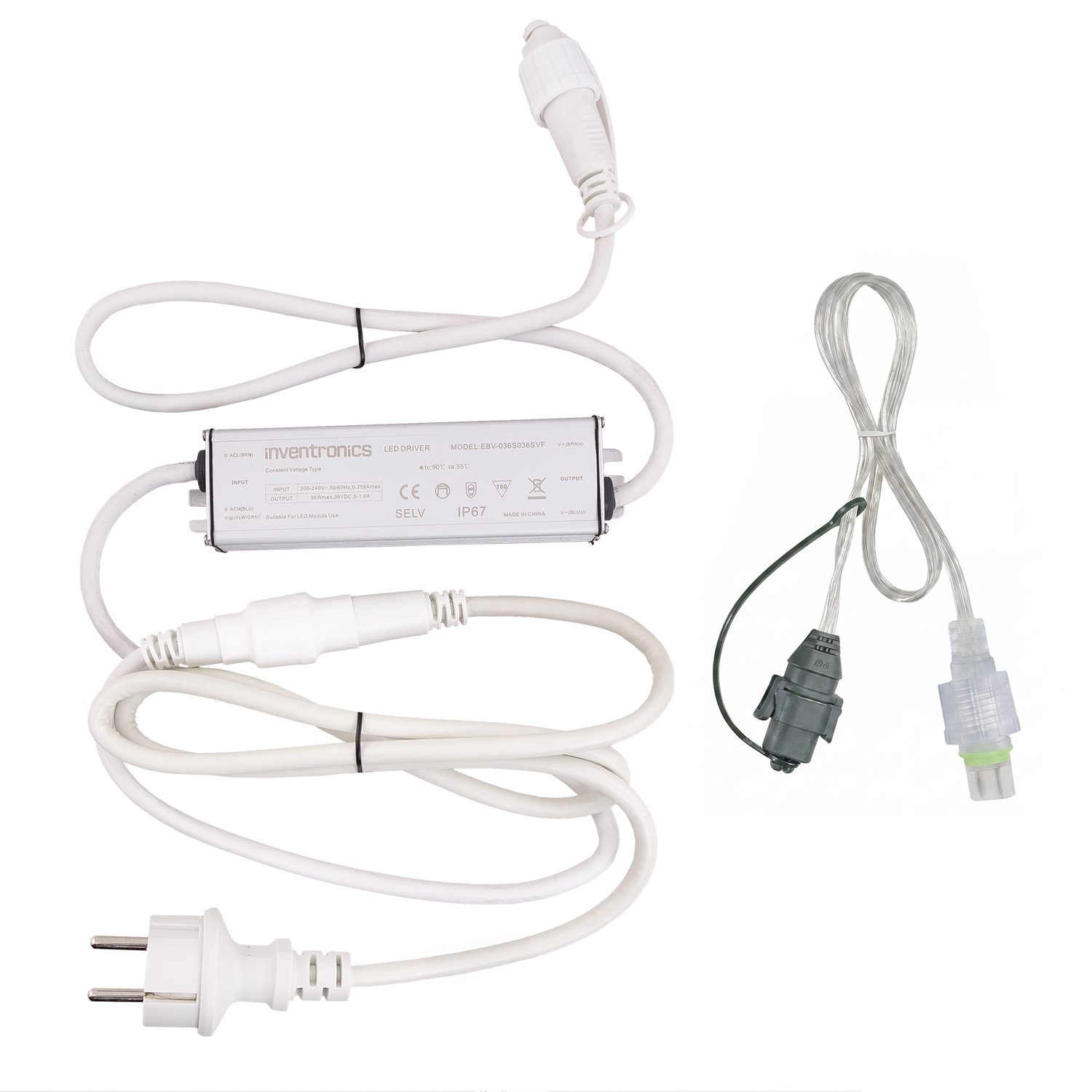 Connect ProLine 36V Power Supply for up to 62 panels, 36 Watt, white cable