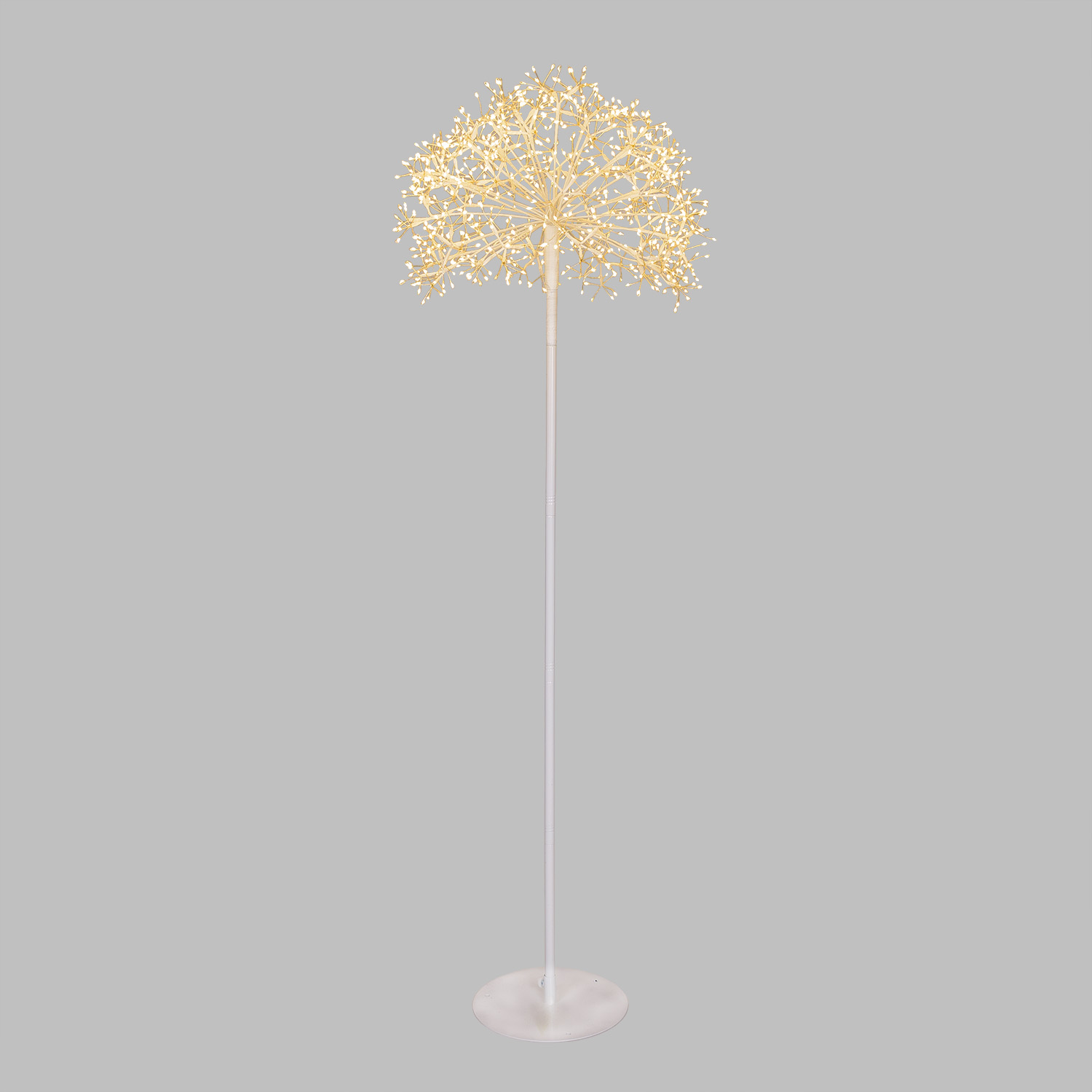 Stem with RICCO Sphere, White branch, h 155 cm, 912 warm white microLEDs, indoor Stem with RICCO Sphere, White branch, h 155 cm, 912 warm white microLEDs, indoor