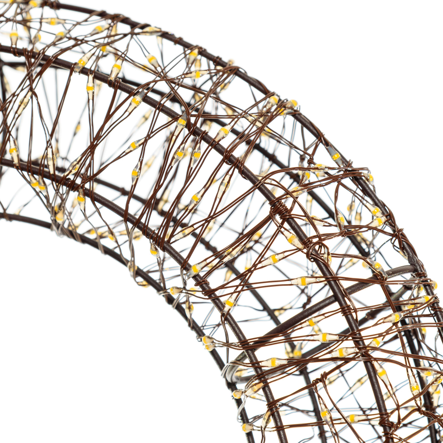 Corona 3D, Ø 35 cm, 1000 Micro led bianco caldo e bianco freddo, uso interno 5 Corona 3D, Ø 35 cm, 1000 Micro led bianco caldo e bianco freddo, uso interno 5