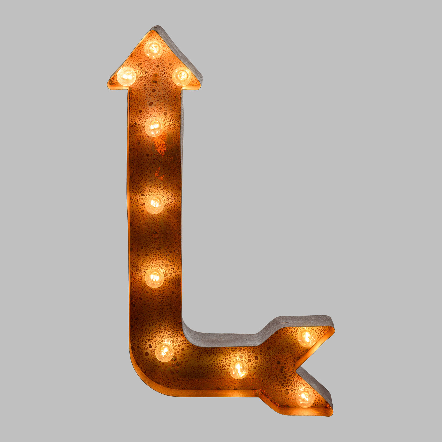 90 cm Brown Metal Arrow with 10 E14 Lamp Holders 5 90 cm Brown Metal Arrow with 10 E14 Lamp Holders 5