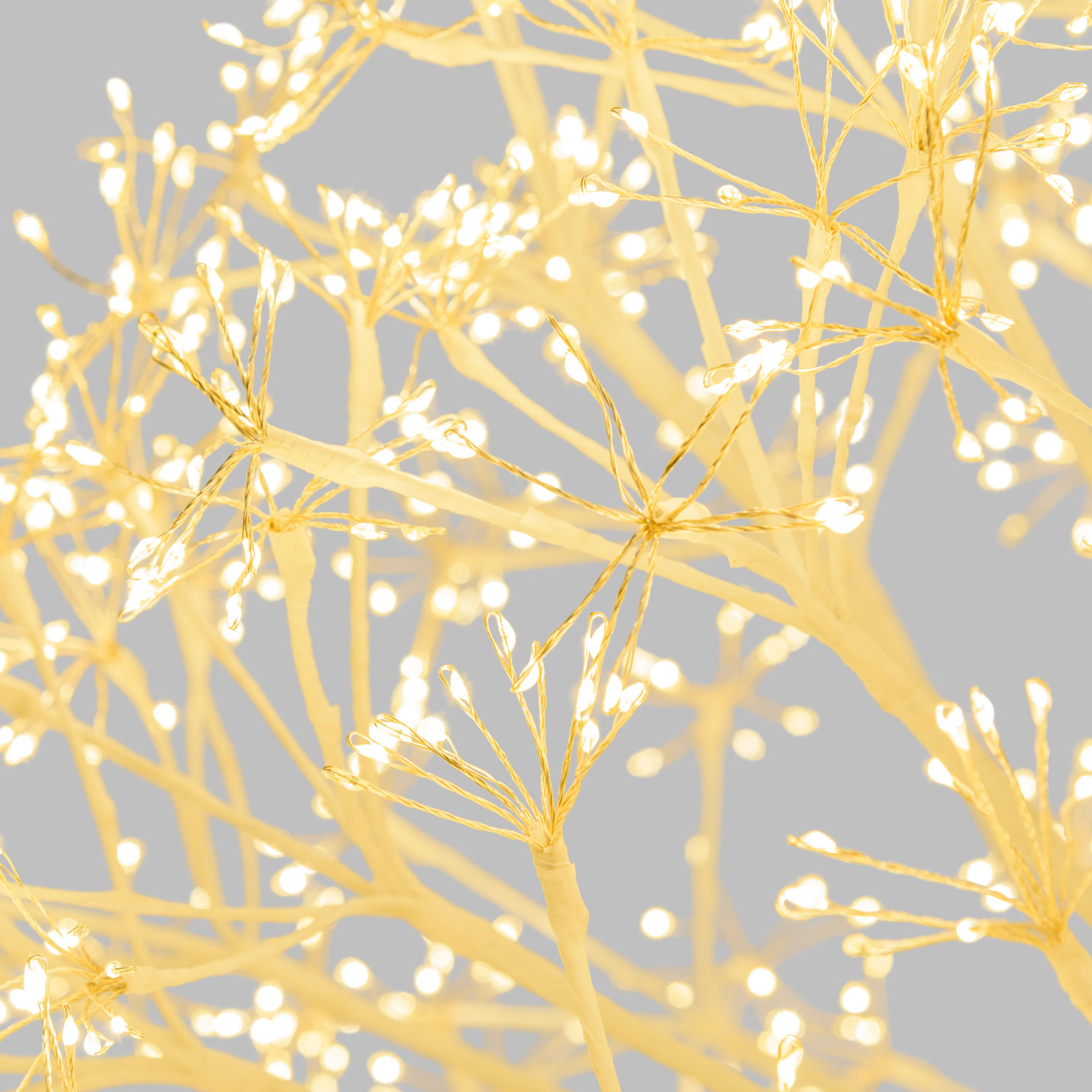 Sphère RICCO avec branches blanches, Ø 80 cm, 2500 microled blanc chaud, intérieur 8 Sphère RICCO avec branches blanches, Ø 80 cm, 2500 microled blanc chaud, intérieur 8
