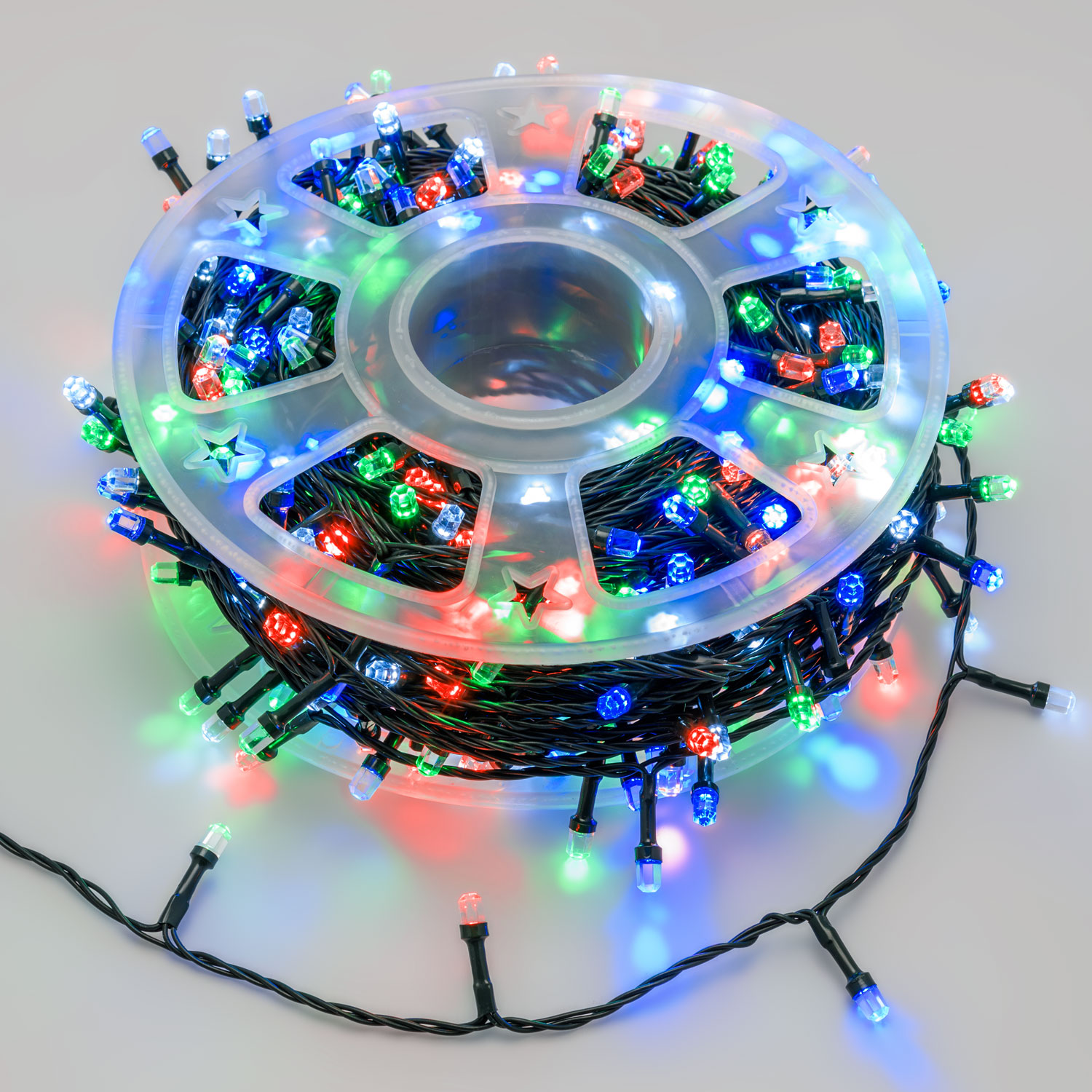 Guirlande 50,5 m, 500 led Diamant multicolor, câble vert Guirlande 50,5 m, 500 led Diamant multicolor, câble vert