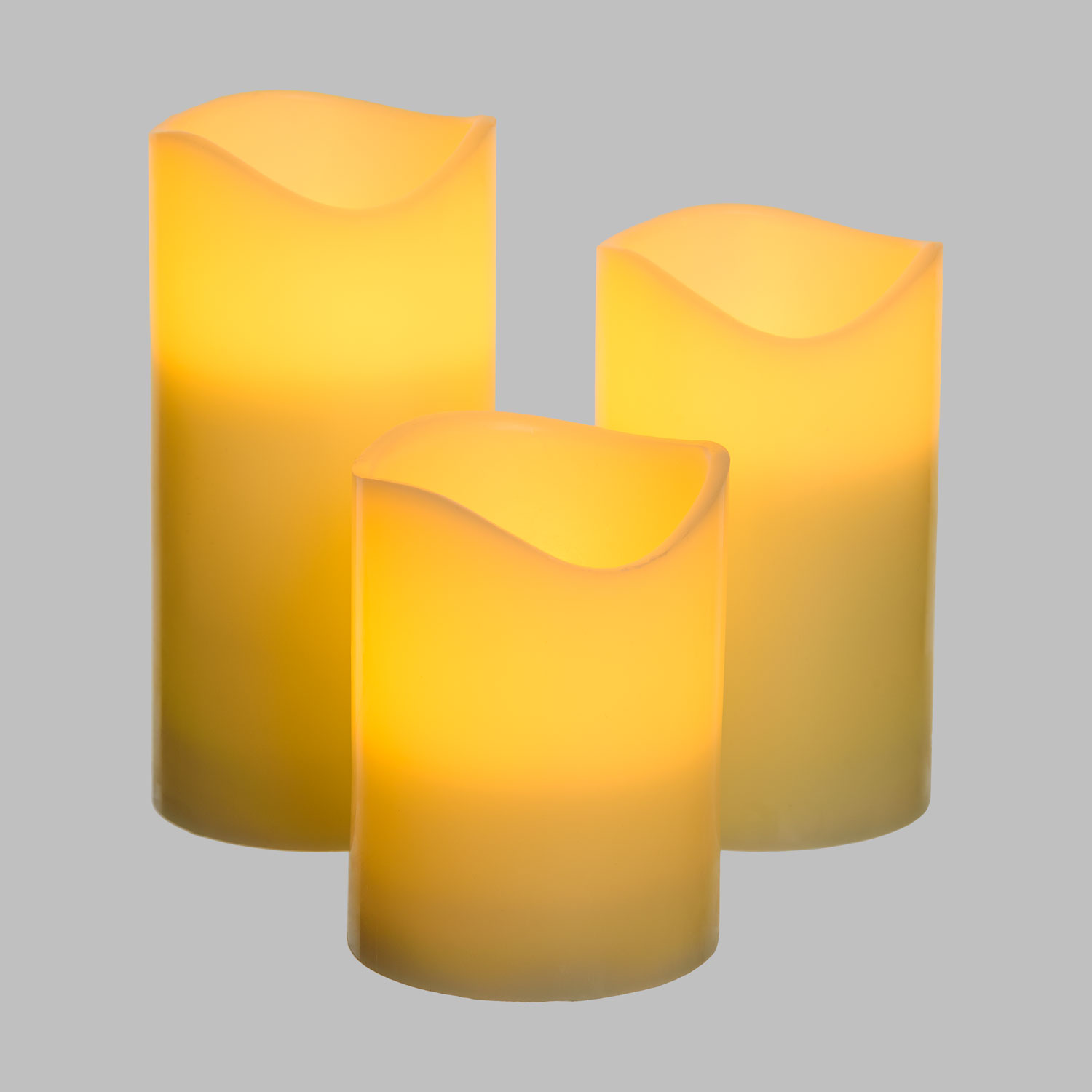 3 LED-Wachskerzen, LED warmweiß 5 3 LED-Wachskerzen, LED warmweiß 5