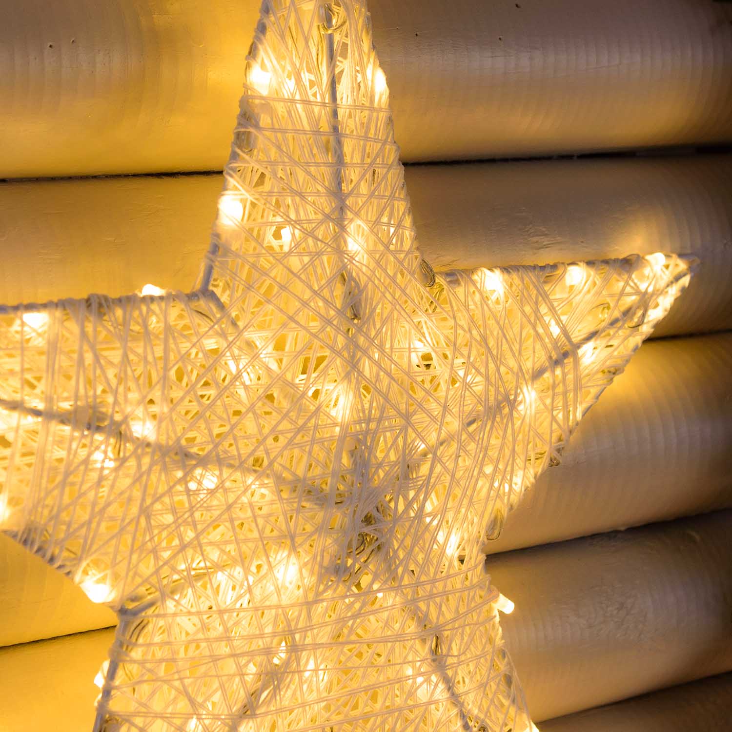 Estrella blanca 3D Ø 45 cm, Dual Color led blanco cálido y frío 3 Estrella blanca 3D Ø 45 cm, Dual Color led blanco cálido y frío 3