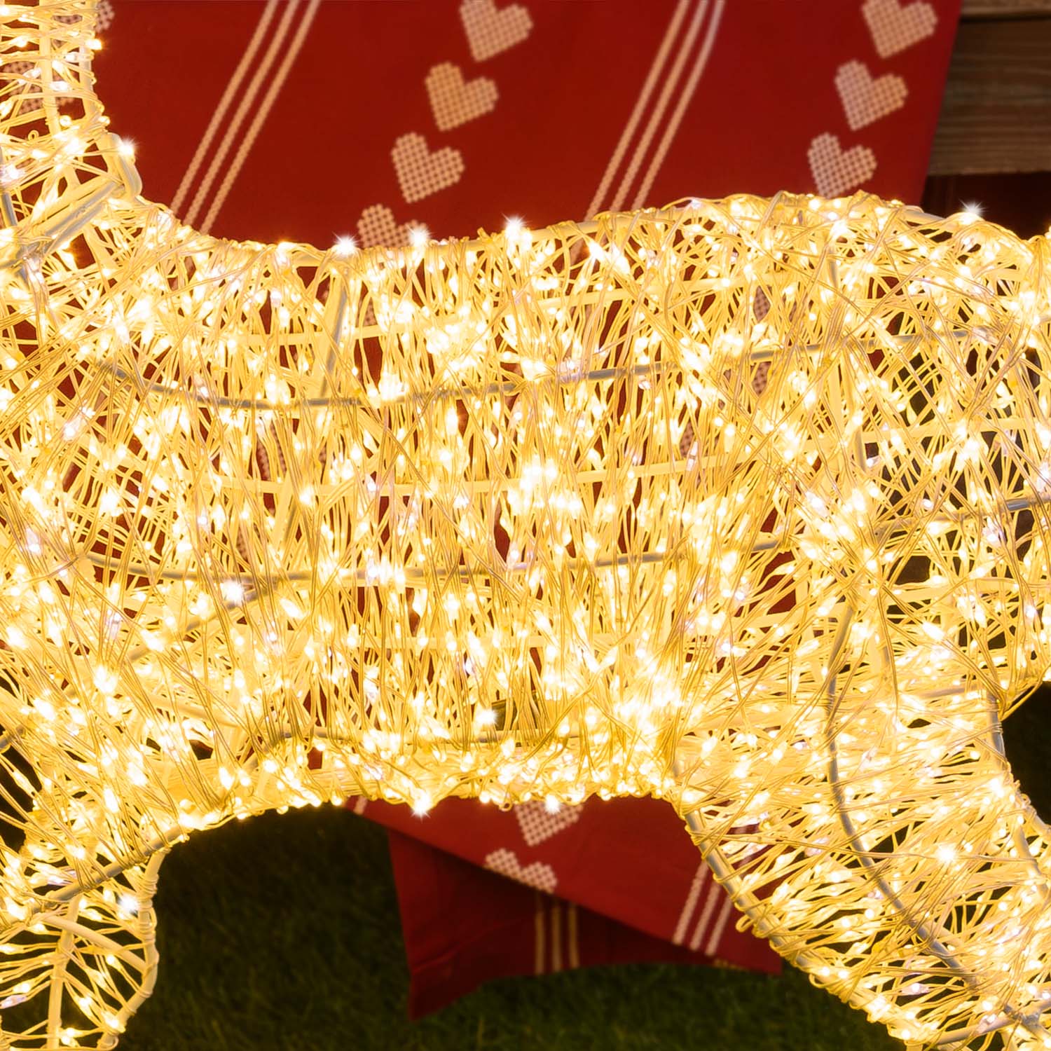 3D-Rentier mit angehobener Hufe, H. 80 cm, 2880 Mikro-LEDs mit hoher Anzahl in Warmweiß und Kaltweiß, für den Innenbereich geeignet 7 3D-Rentier mit angehobener Hufe, H. 80 cm, 2880 Mikro-LEDs mit hoher Anzahl in Warmweiß und Kaltweiß, für den Innenbereich geeignet 7