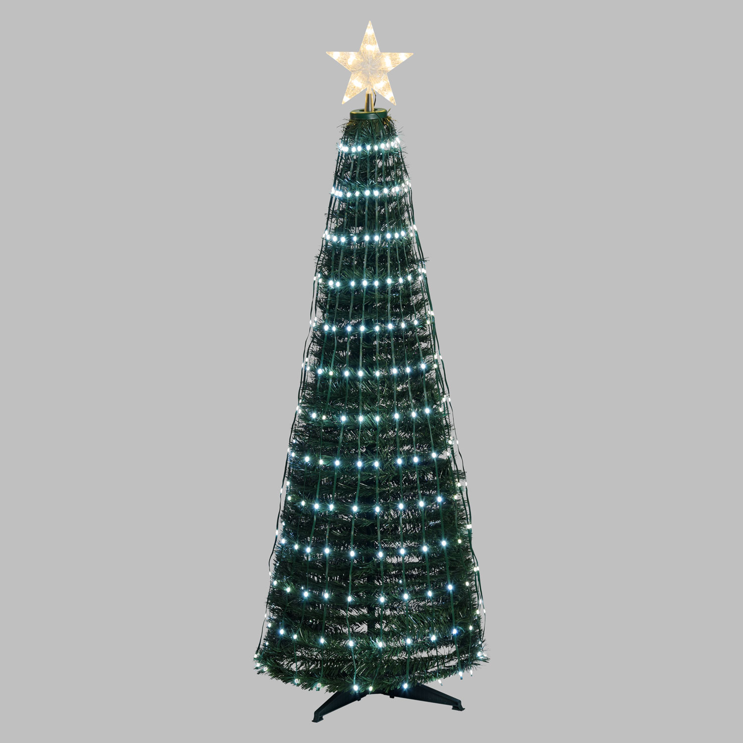 Árbol cónico plegable h 150 cm, Gotas de luz led blanco cálido y blanco frío 9 Árbol cónico plegable h 150 cm, Gotas de luz led blanco cálido y blanco frío 9